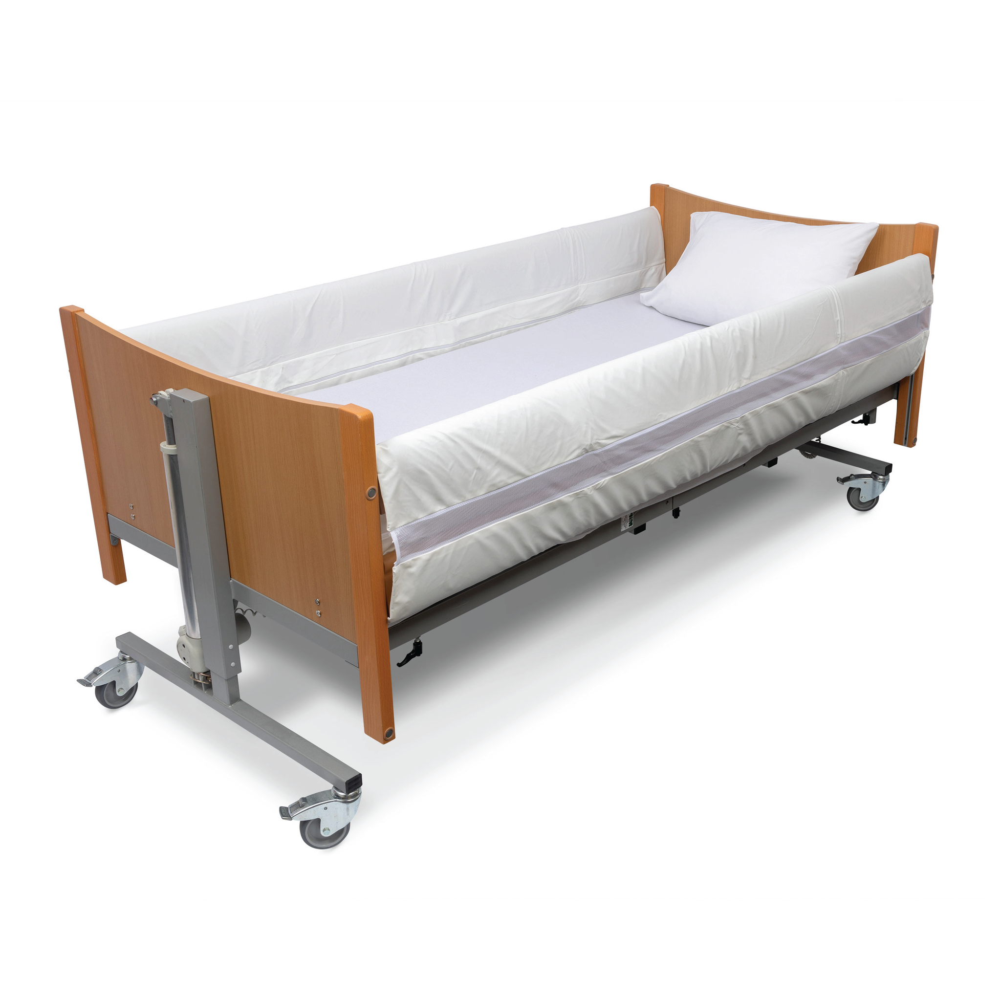 MRSA Resistant Bed Rail Protector | Full Length Velcro Fastening | 200 x 87cm | Single Pair