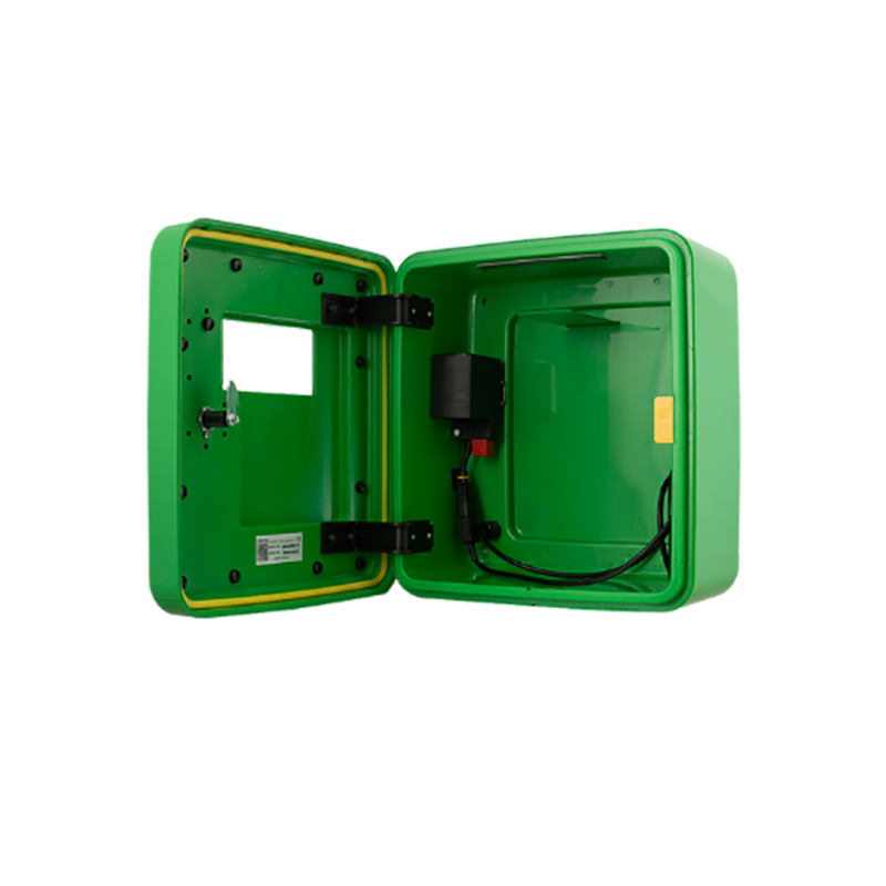 Locked Polycarbonate External Cabinet with Electrics | Green