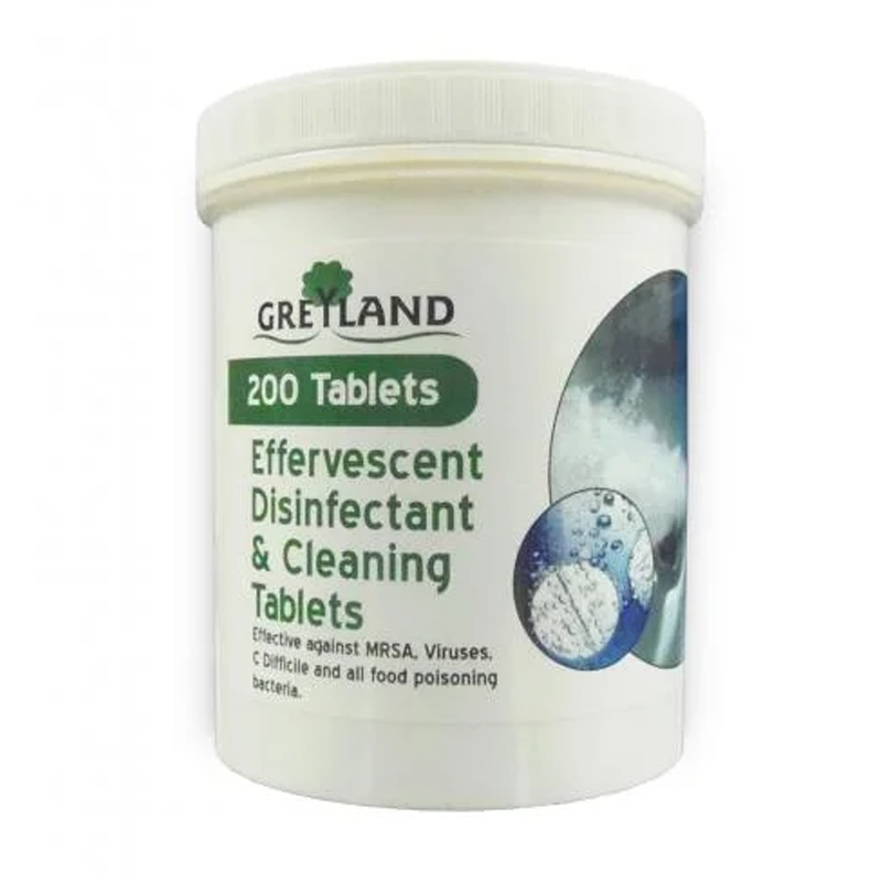 Effervescent Disinfectant Tablets | 200 Tablets | Pack of 2
