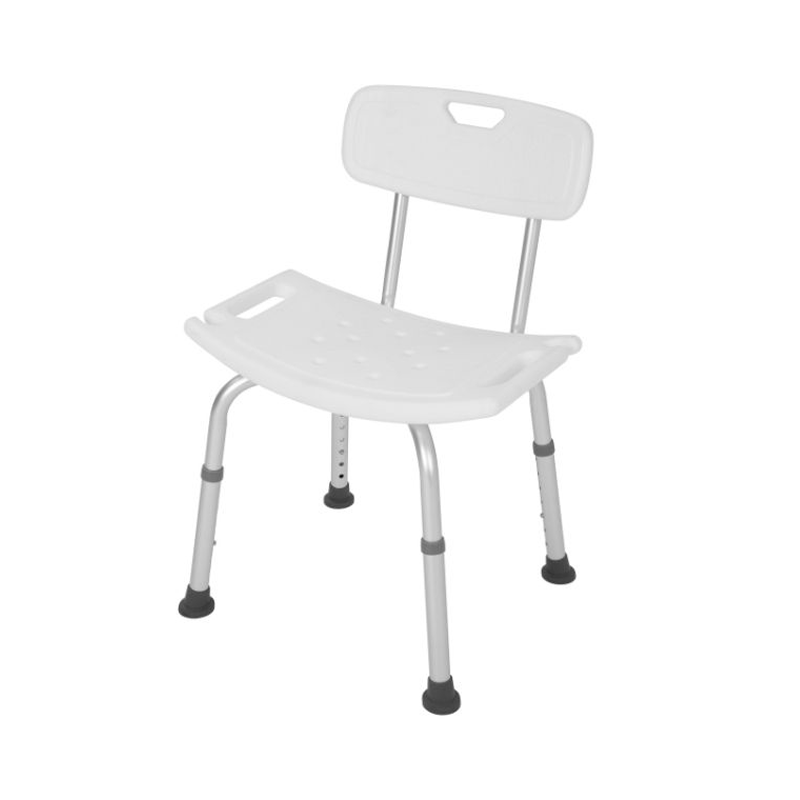 Alerta Aluminium Shower Stool with Back