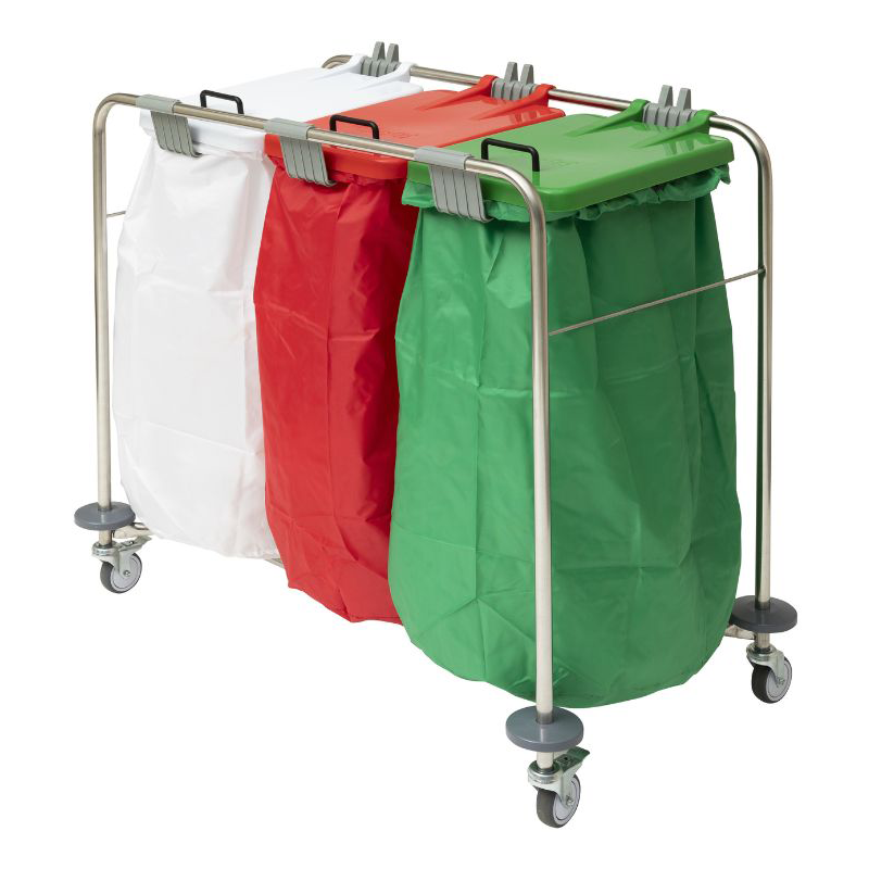 Alerta Laundry Cart | Triple Bag