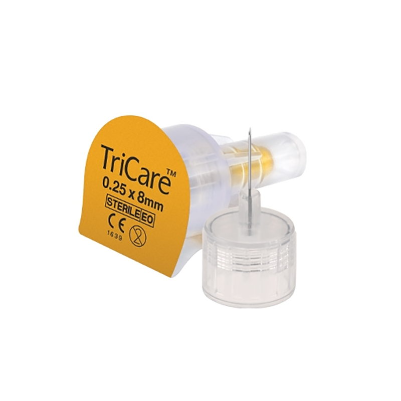 TriCare - Diabetes Medication Injection Pen Needles | 8mm 31G | Pack of 100