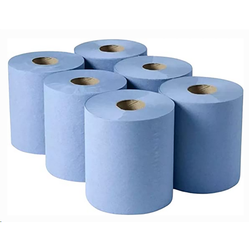 Centrefeed Roll | Blue | 2 Ply | Recycled | Flat | 150m x 185mm | Pack of 6 Rolls