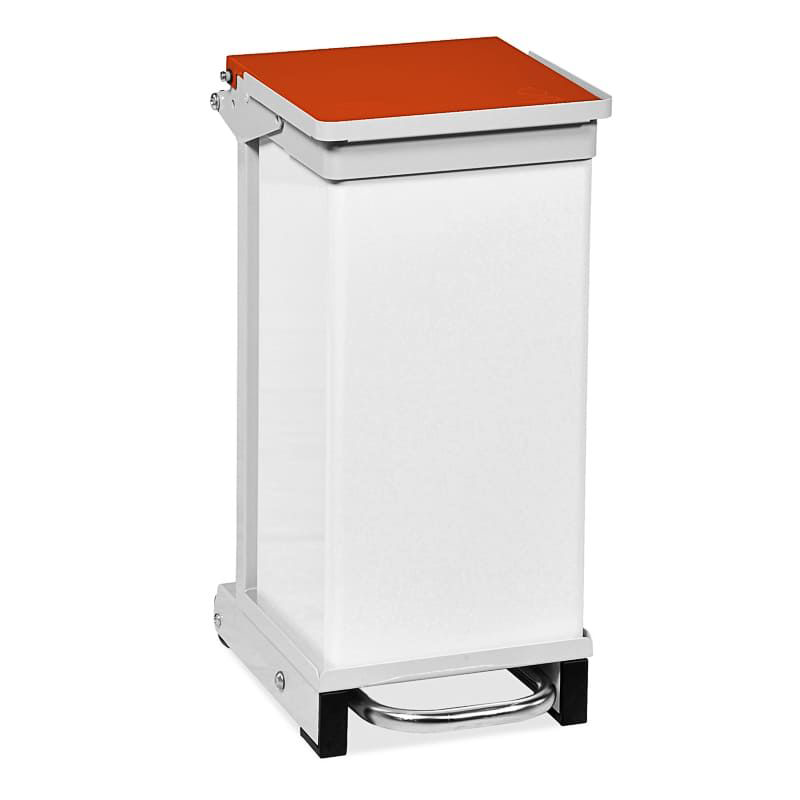 Bristol Maid 20L Bin Hands Free & Silent Closing | Orange Lid
