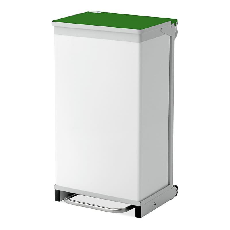 Bristol Maid 75L Hands Free Bin With a Green Lid (W)435x(D)430x(H)785
