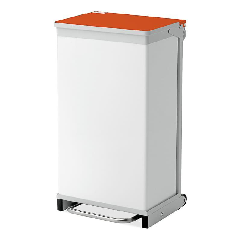Bristol Maid 75L Hands Free Bin With a Orange Lid (W)435x(D)430x(H)785
