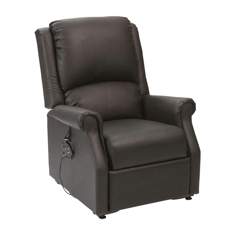 Chicago PVC Single Riser Recliner | Black
