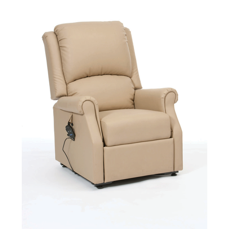 Chicago PVC Single Riser Recliner | Cobblestone