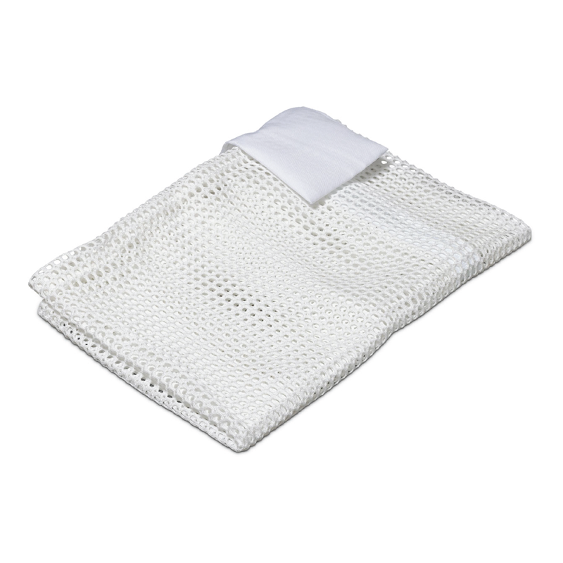 Mesh Bag | 30 x 40cm | Zip closure and name tag | White | Single