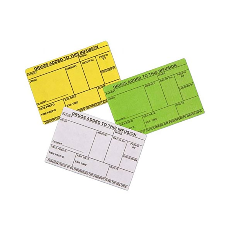 Infusion Labels | Green | 76 x 51mm | Pack of 1000