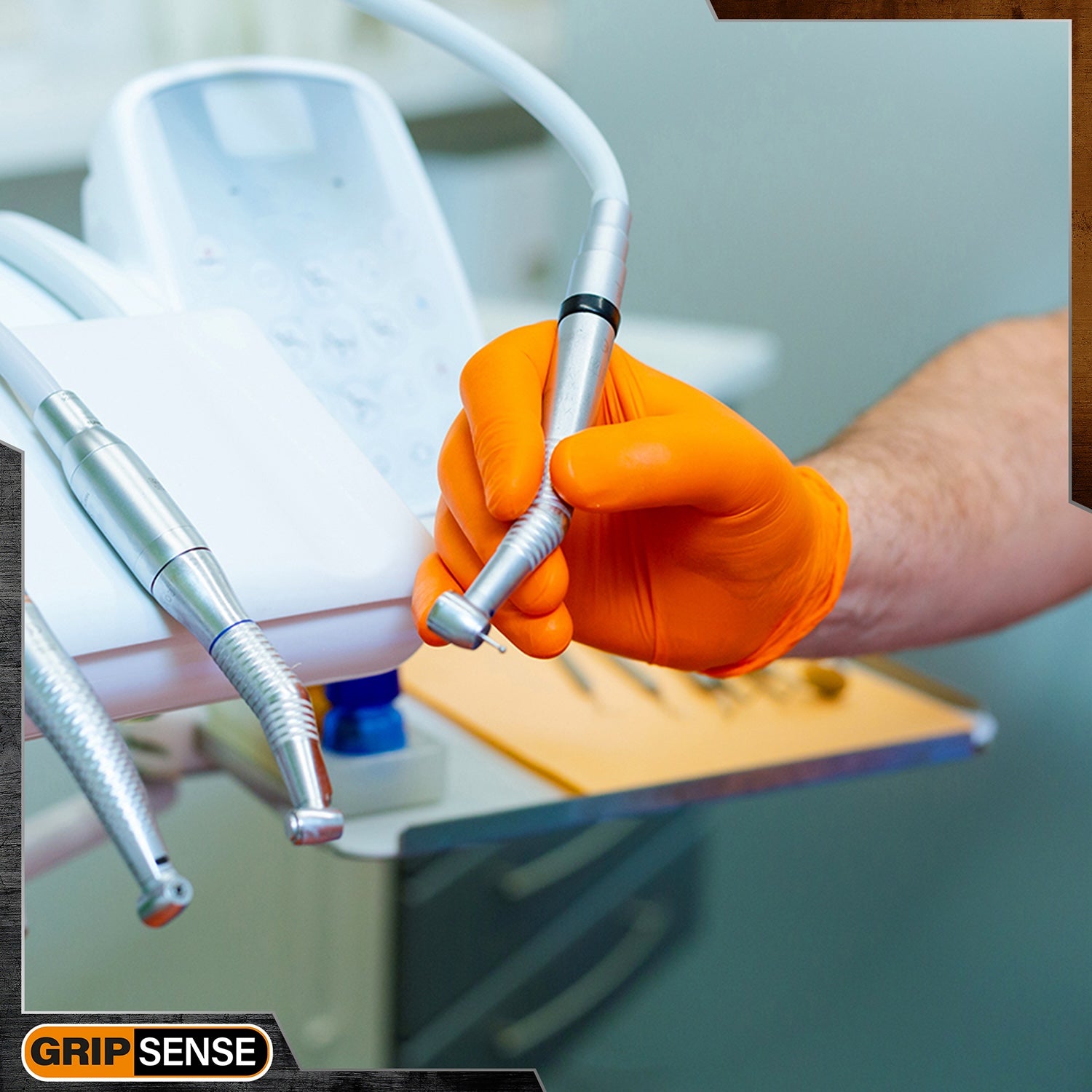 GripSense Gloves | Orange | 8g | Pack of 50 Pieces (8)