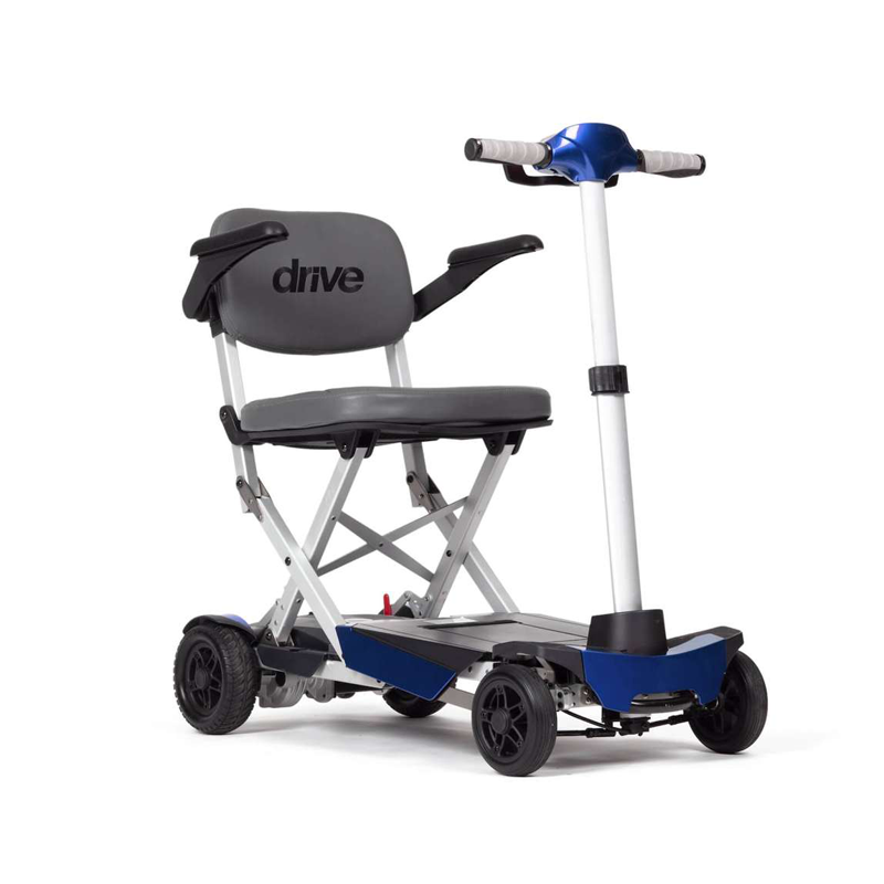 Manual Fold+ Aluminium Scooter | Blue