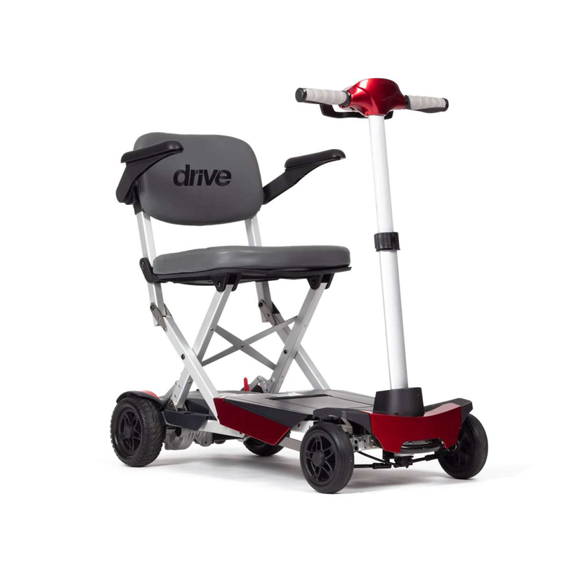Manual Fold+ Aluminium Scooter | Red