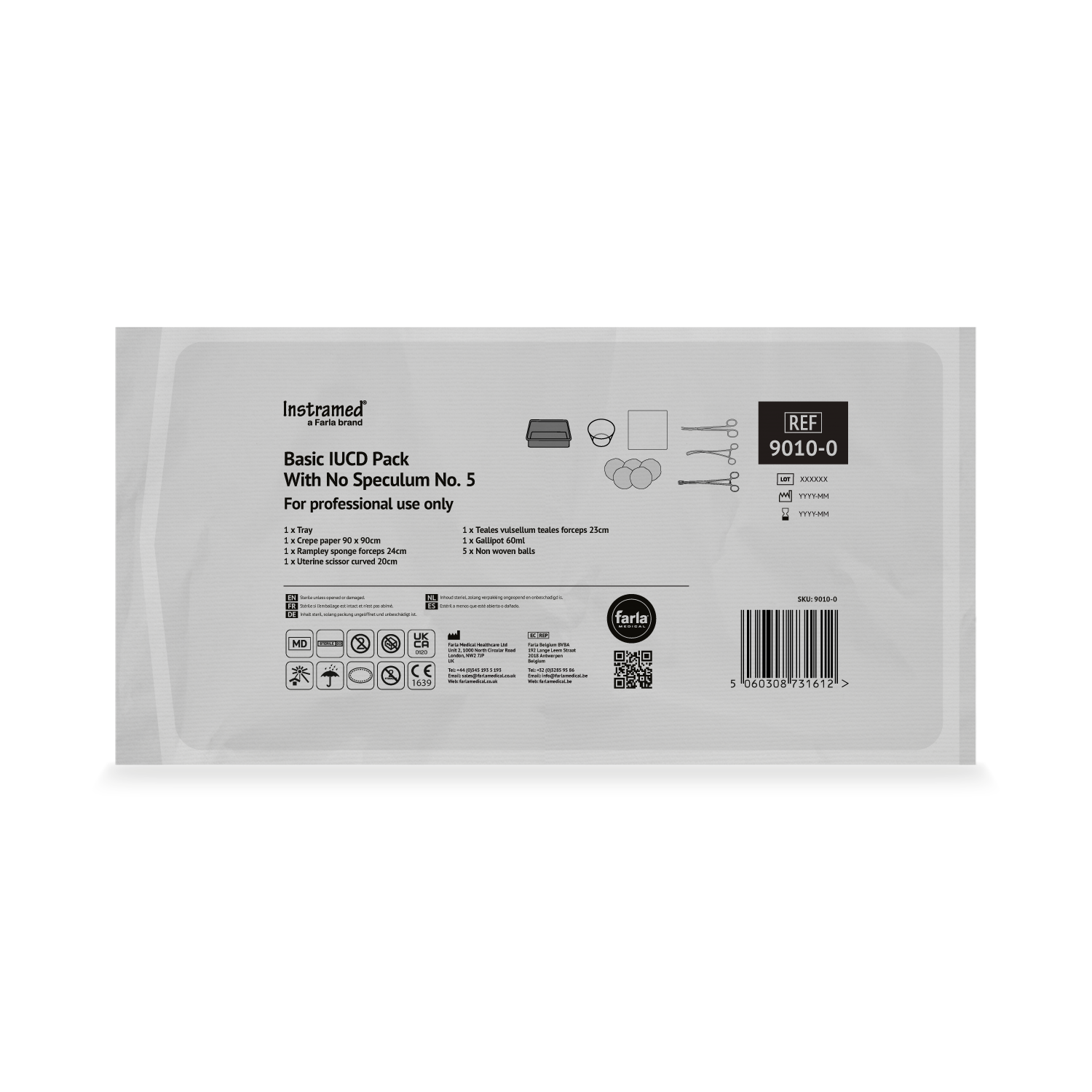 Instramed Basic IUCD Pack with Medium Metal Speculum (5)