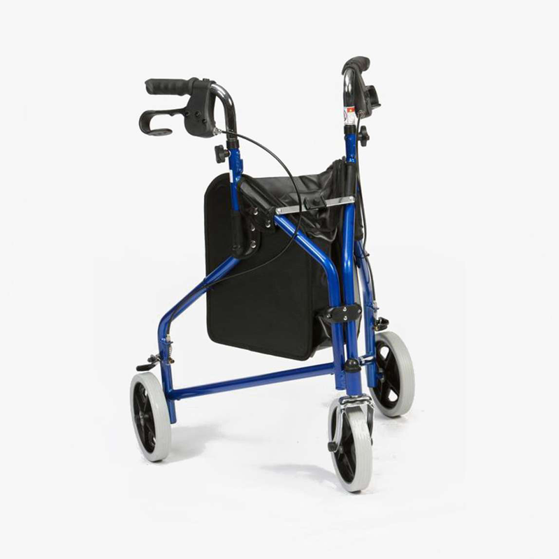 Steel Tri Walker with Bag | Blue