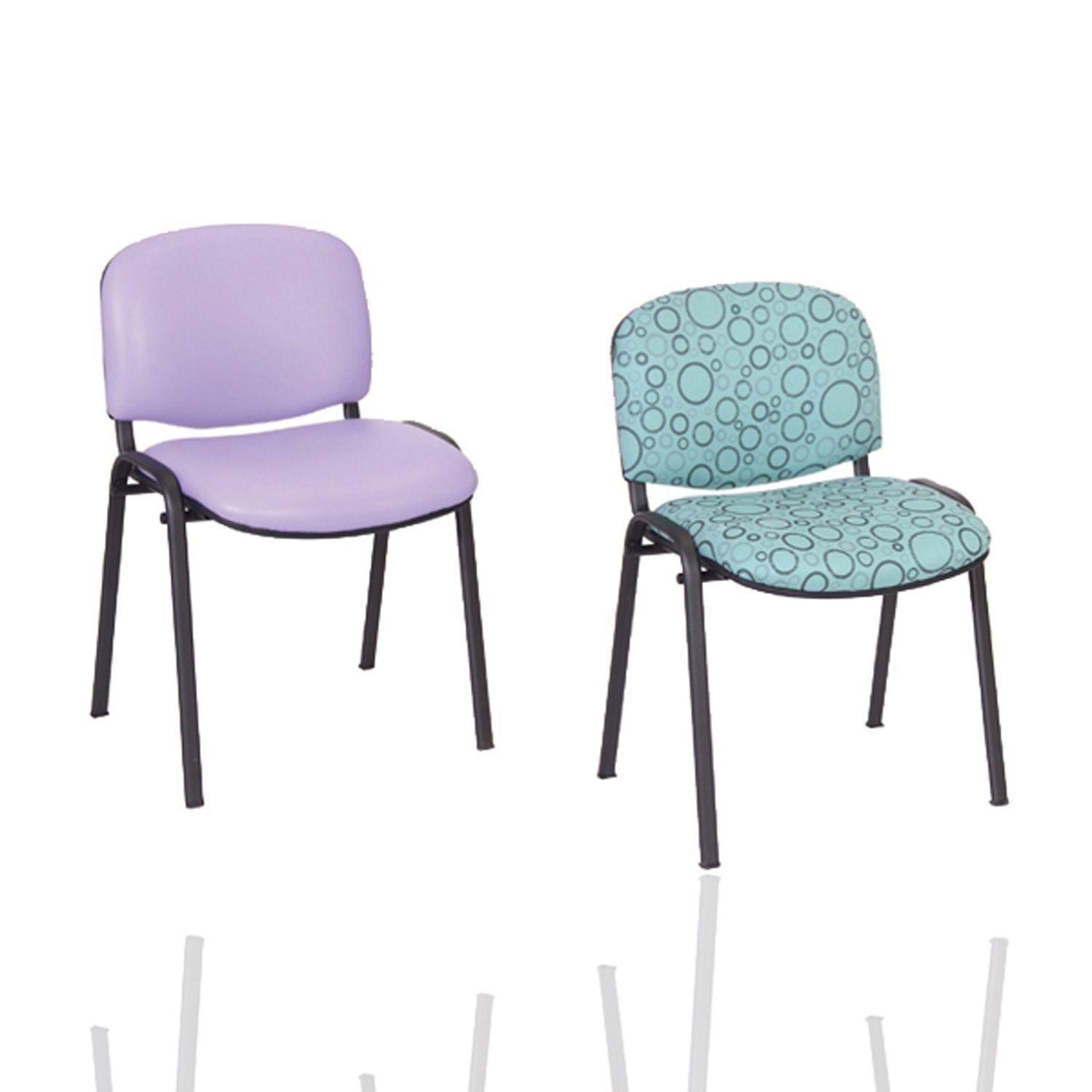 Galaxy Stacking Visitor Seat without Arms | Anti-bacterial Vinyl Upholstery