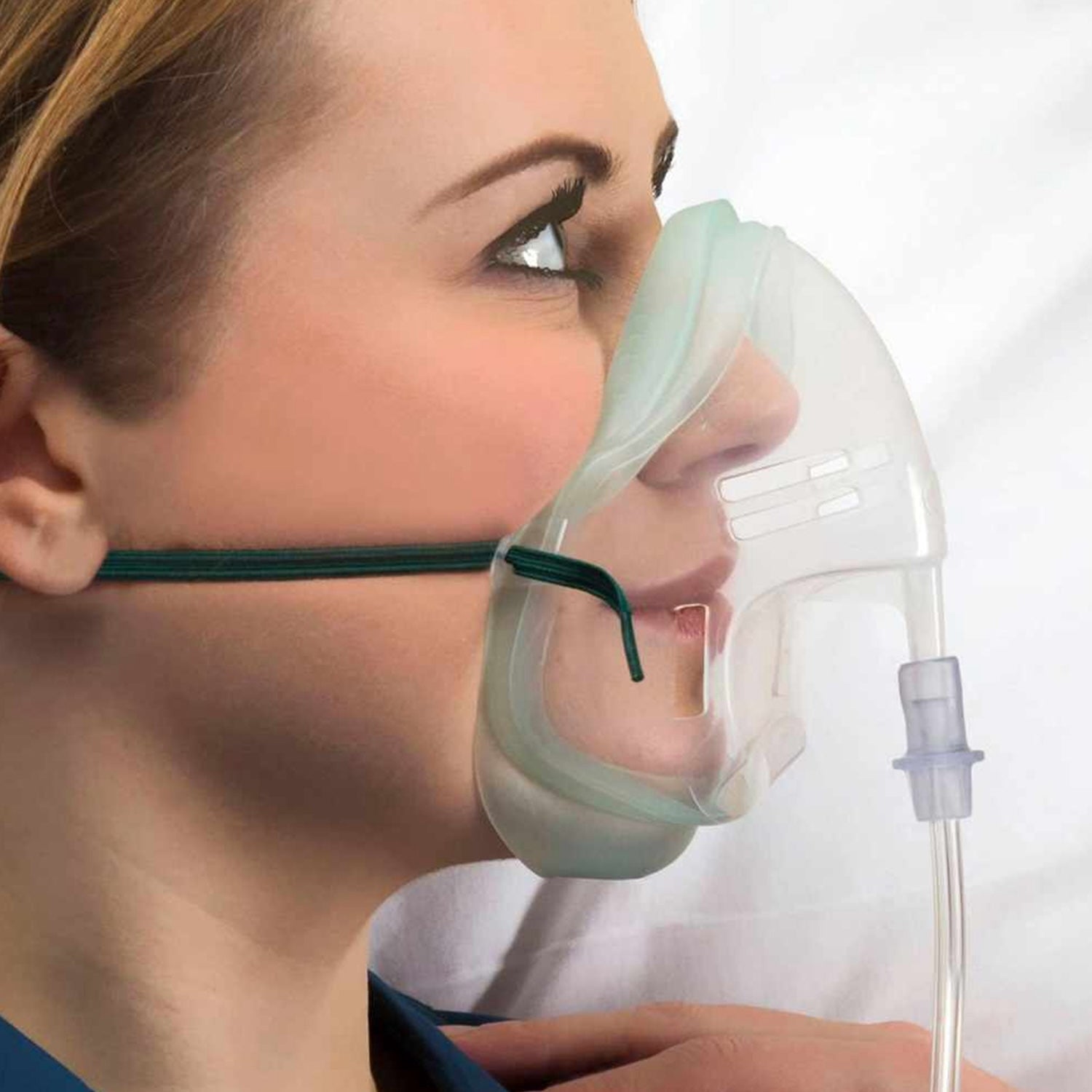 Adult High Concentration Oxygen Mask with Tube | 2.1m | Pack of 40 (2)