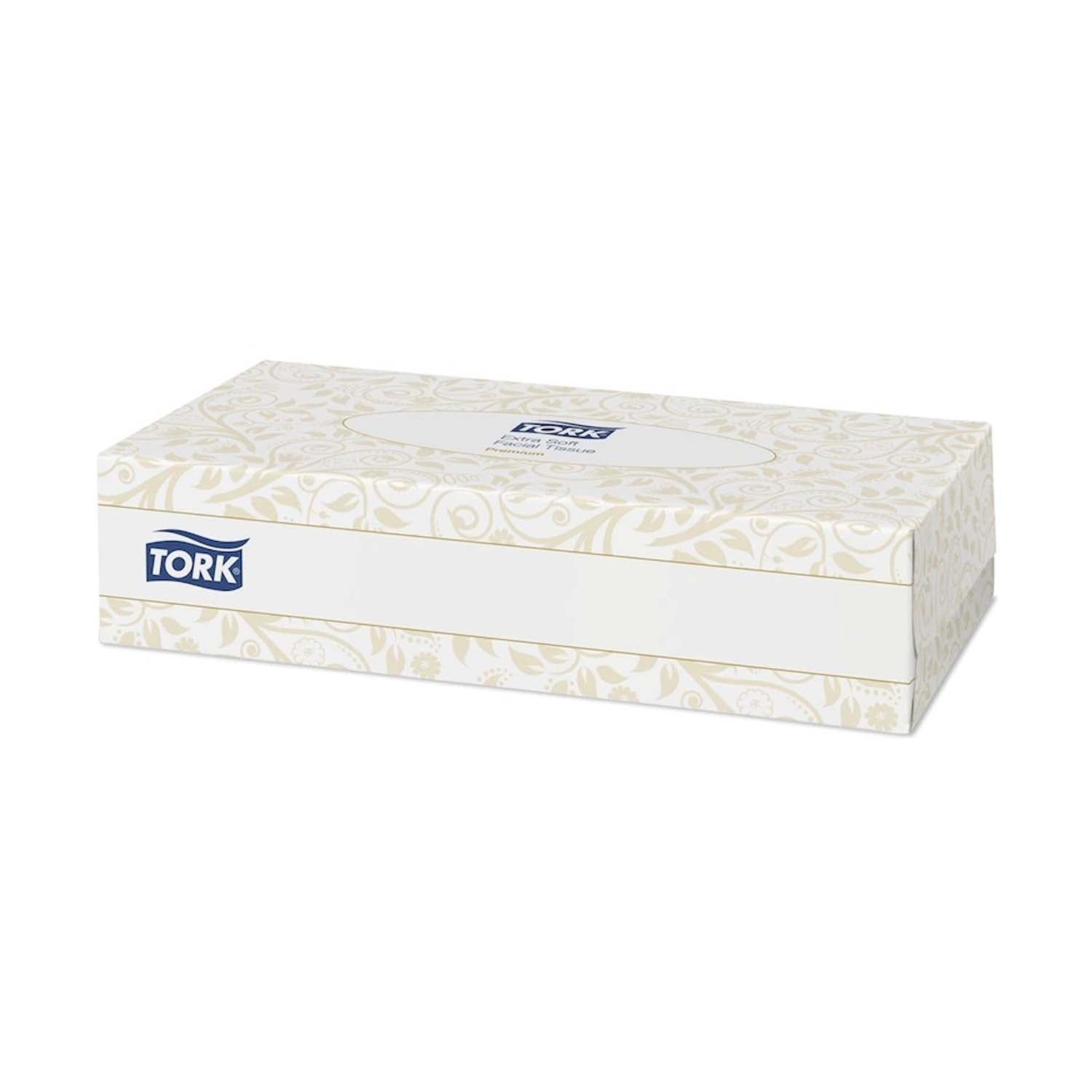 Tork Extra Soft Facial Tissues | 2ply | White | Pack of 100 Tissues