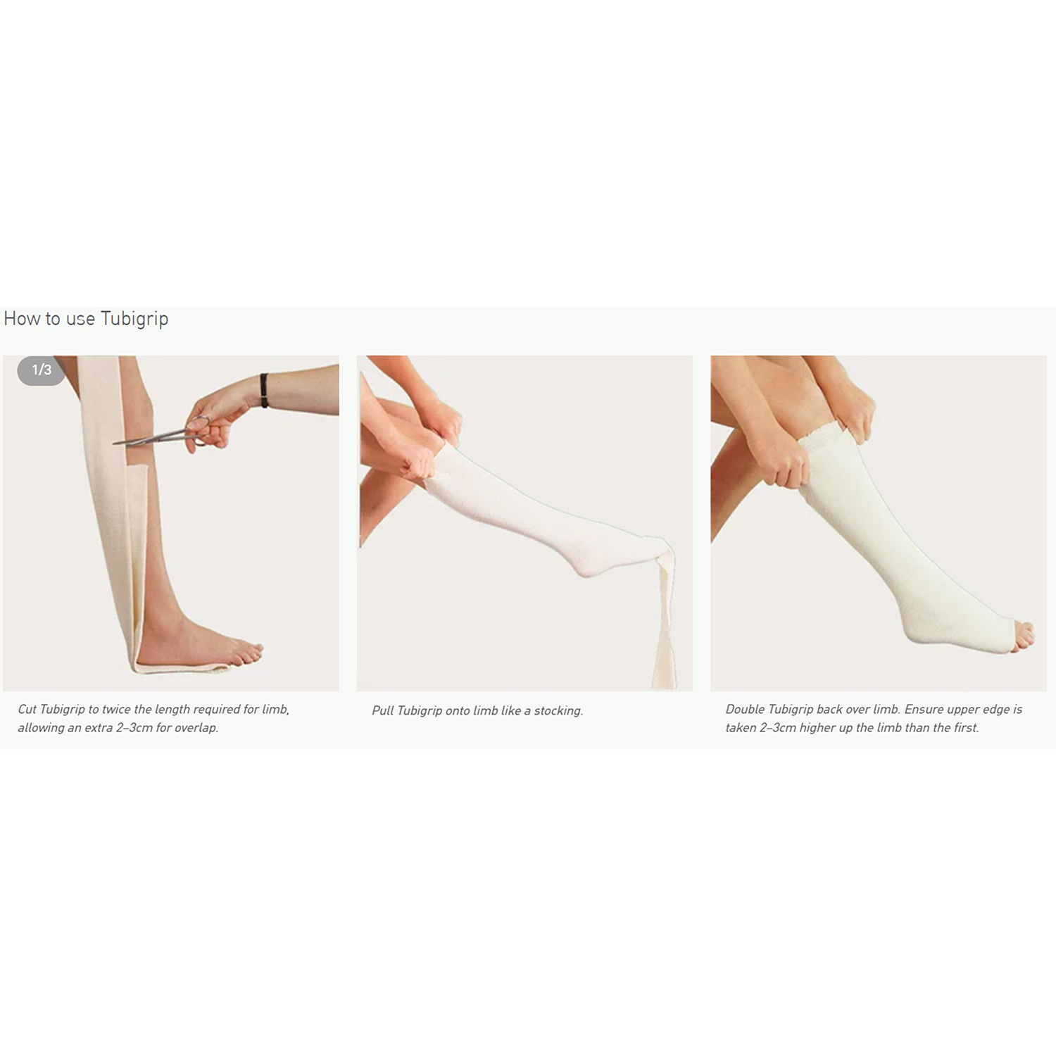 Tubigrip Multi-Purpose Elasticated Tubular Support Bandage | Natural | Size: F | 10m | 1 Roll | Single | Short Expiry Date (2)