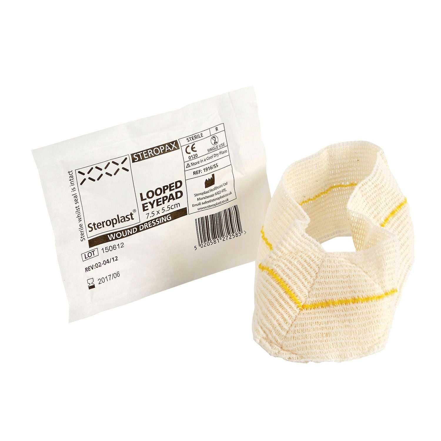 Eye Pad Dressing with Elasticated Loop | Single