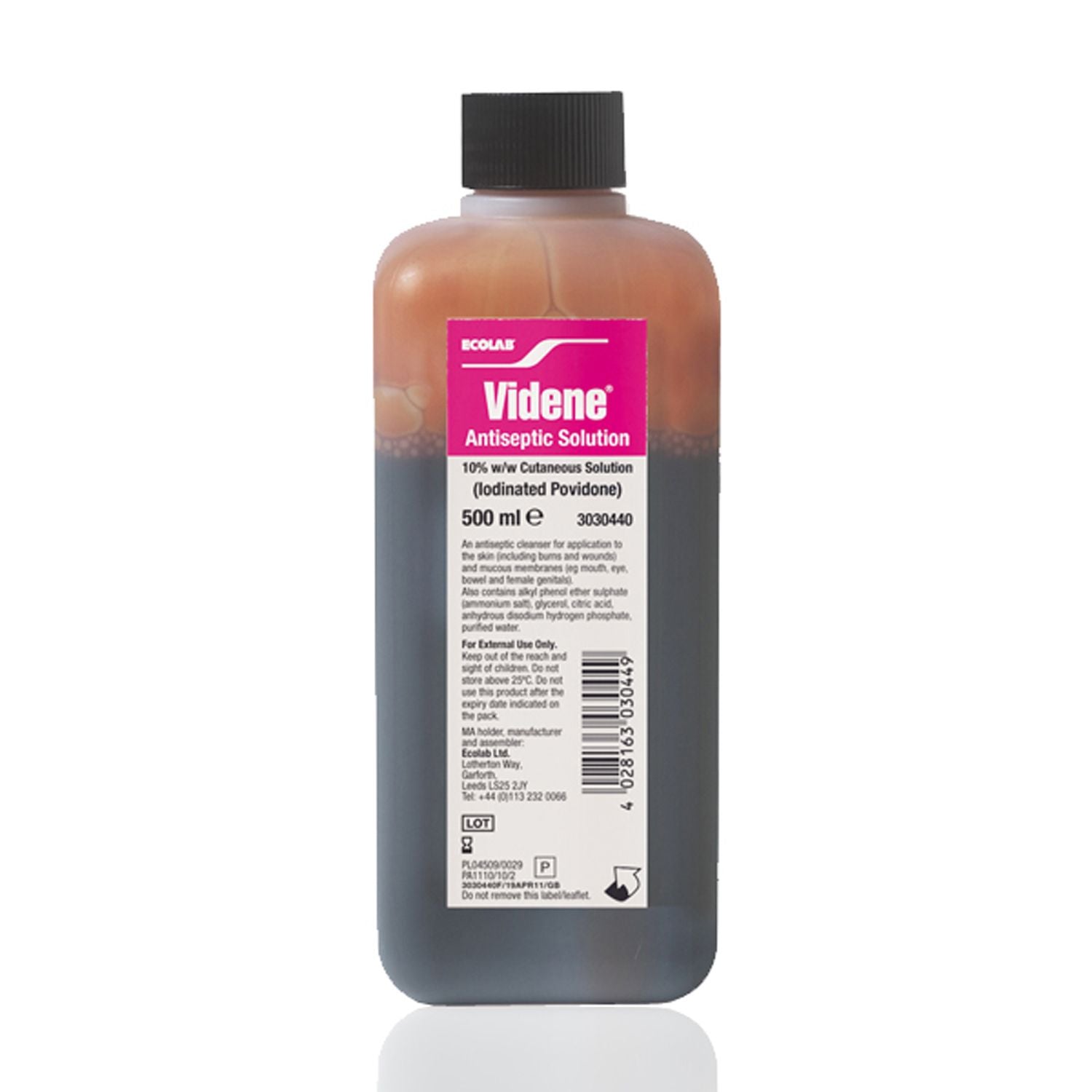 Povidone Iodine Solution | P | 10% / 500ml | Solution | Single