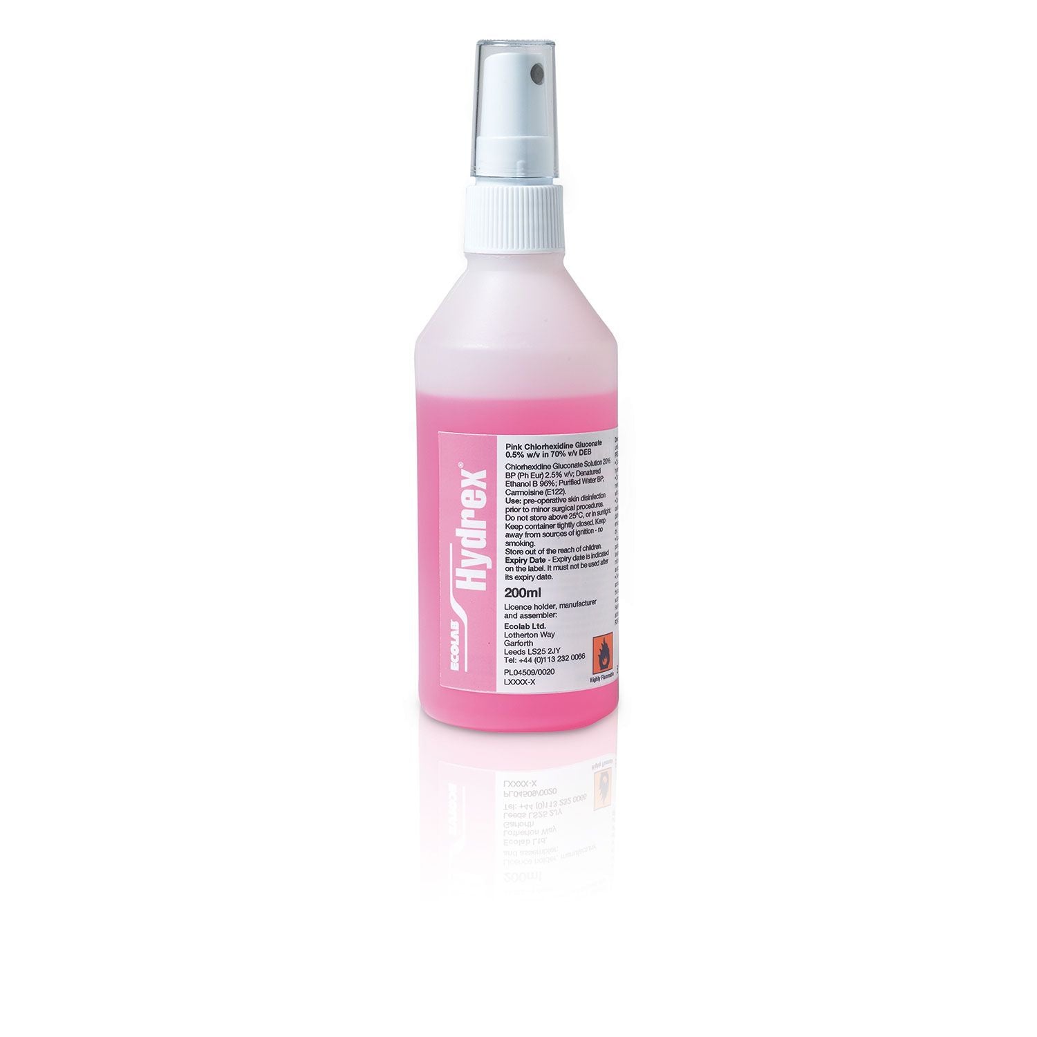 Chlorhexidine Gluconate 0.5% & 70% DEB Pink Spray | GSL | 0.5%/200ml | Liquid | Pack of 1