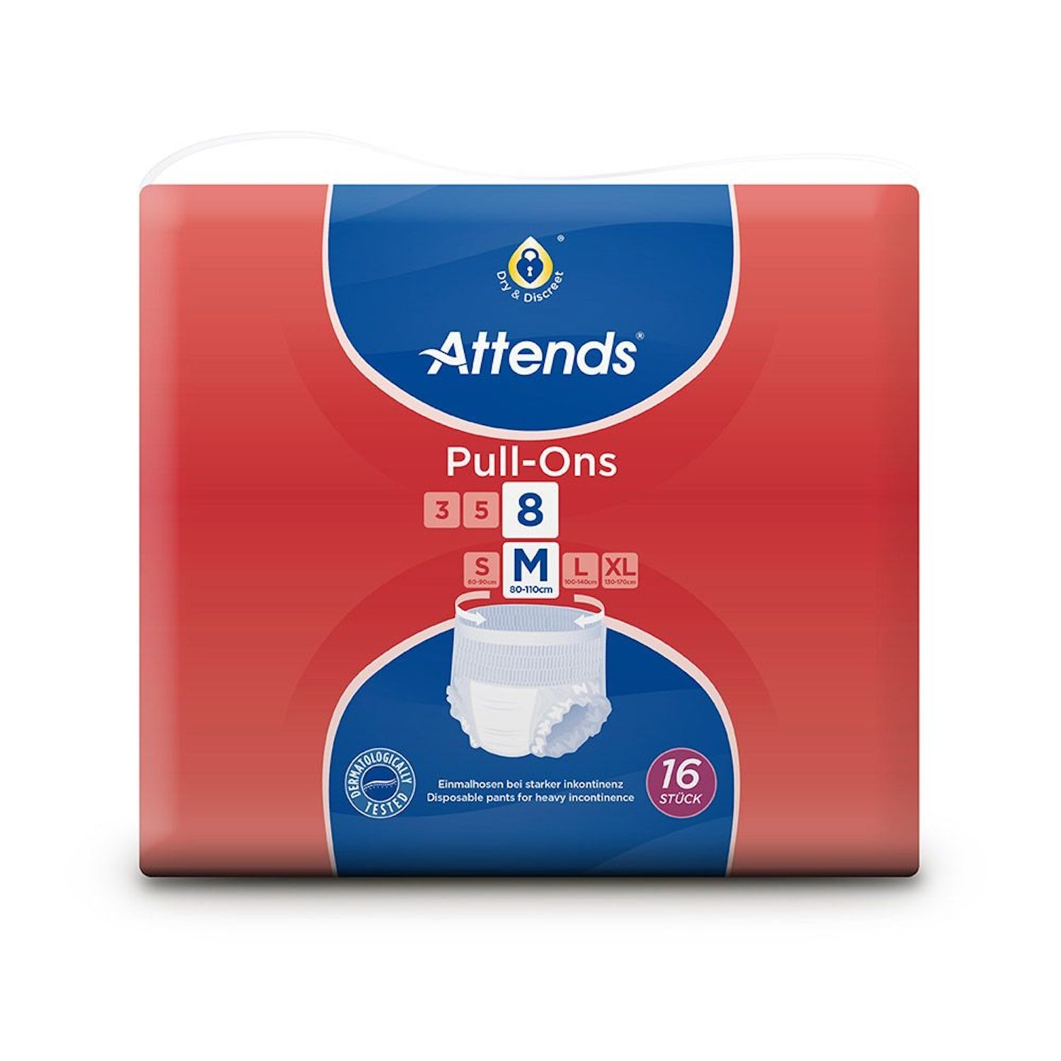 Attends Pull-Ons 8 Medium | Pack of 16 (1)