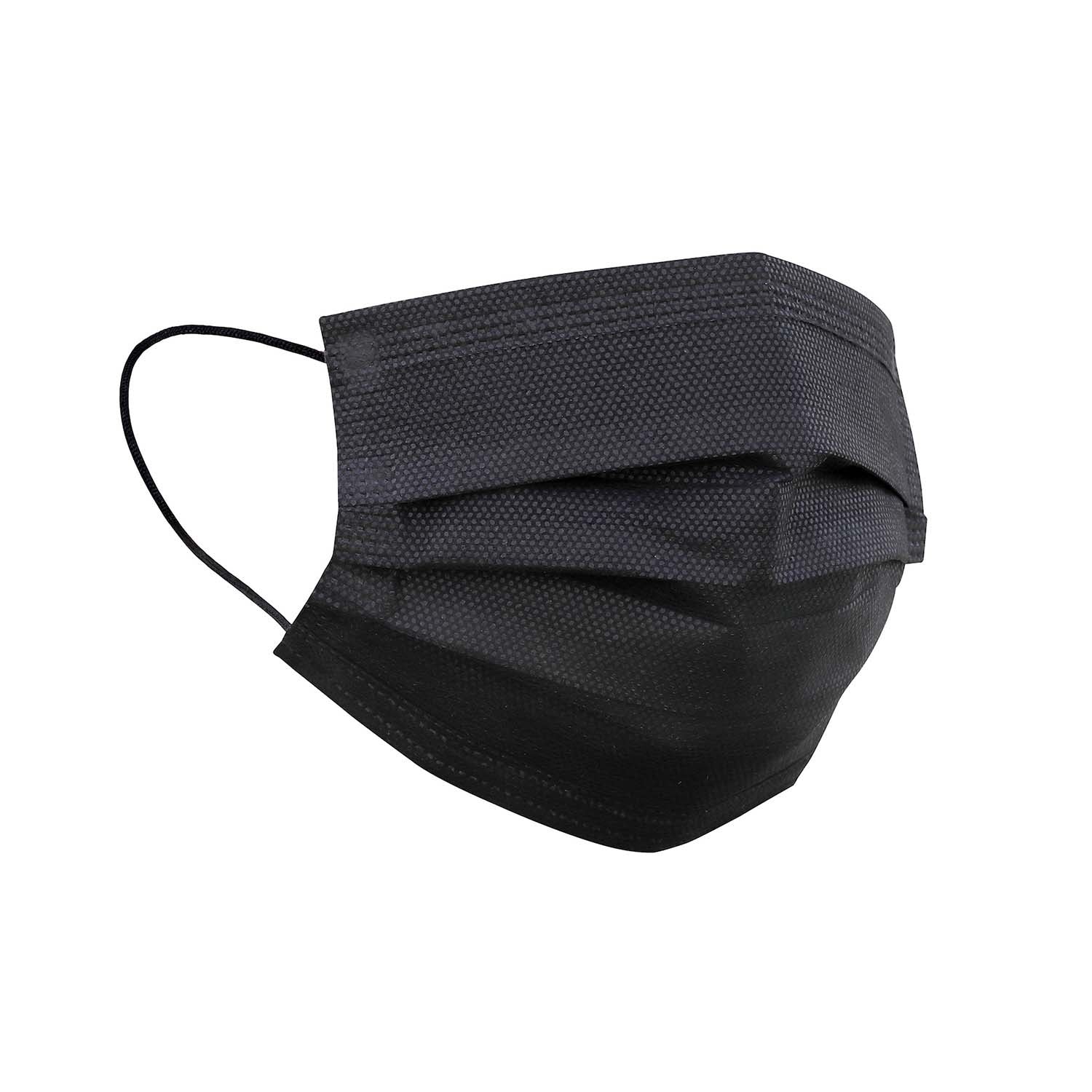 MediProtect Disposable Medical Face Mask | Black | Non-Sterile | Single (1)