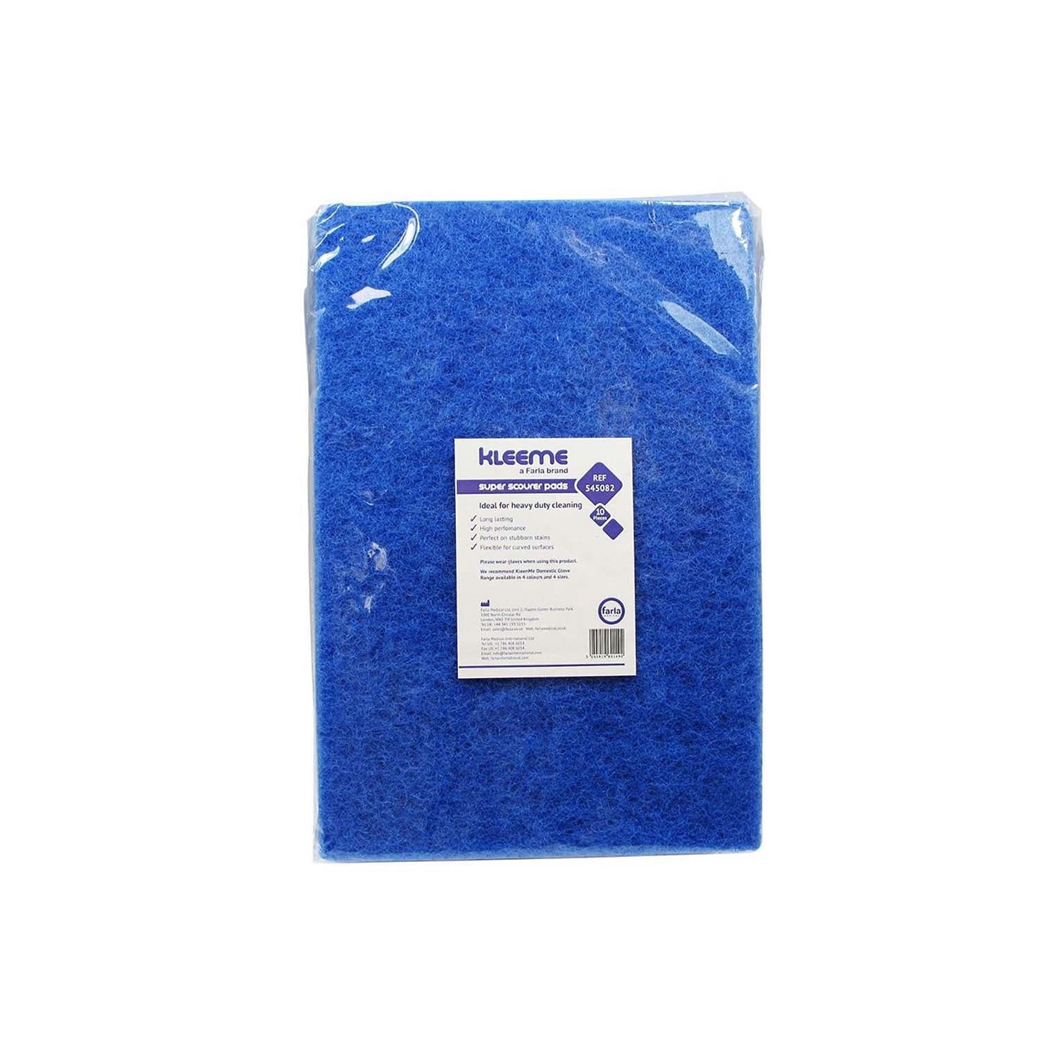 KleenMe Super Scourer Pads | 23 x 15cm | Pack of 10 (1)