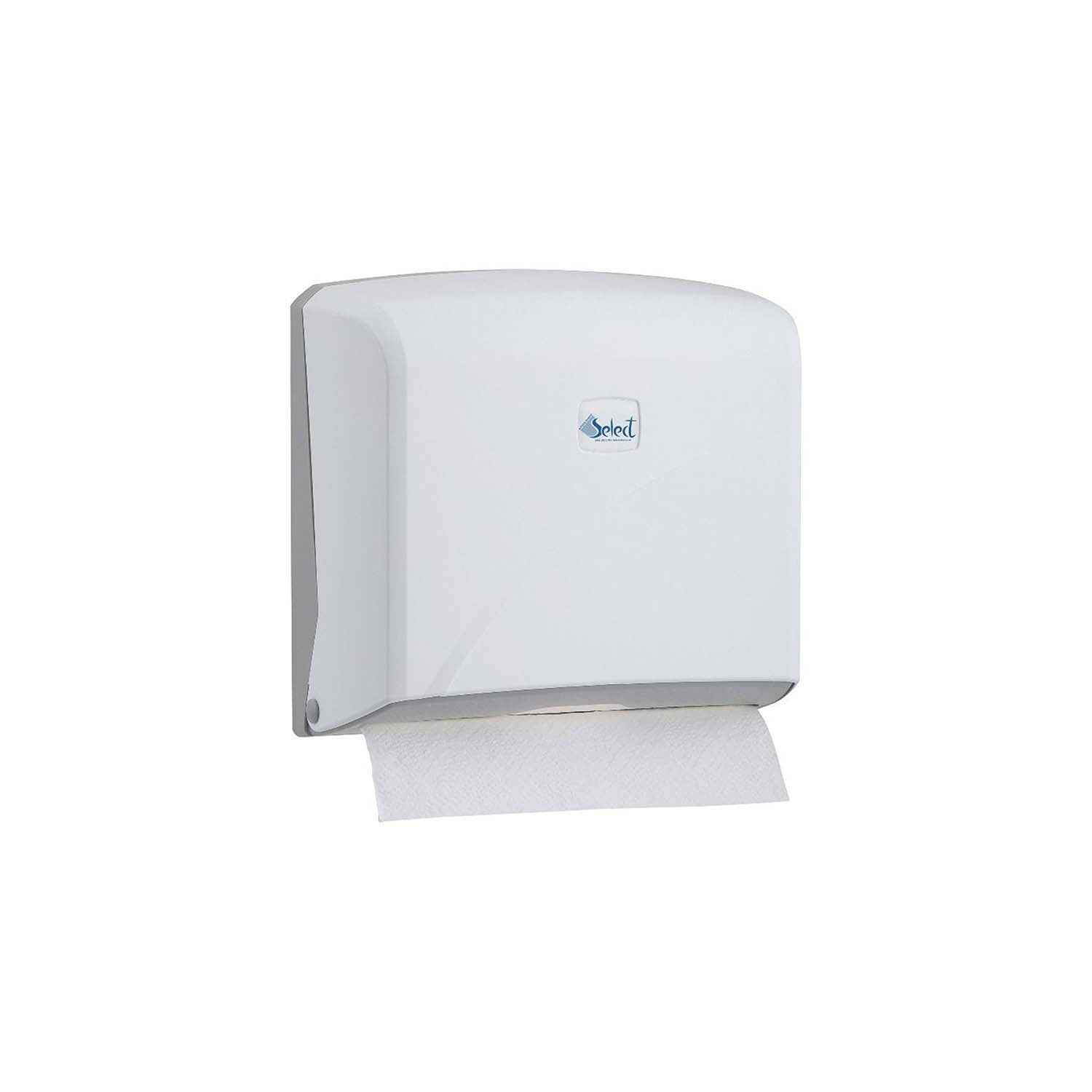 Select Z Folded Paper Towel Dispenser | White | Single