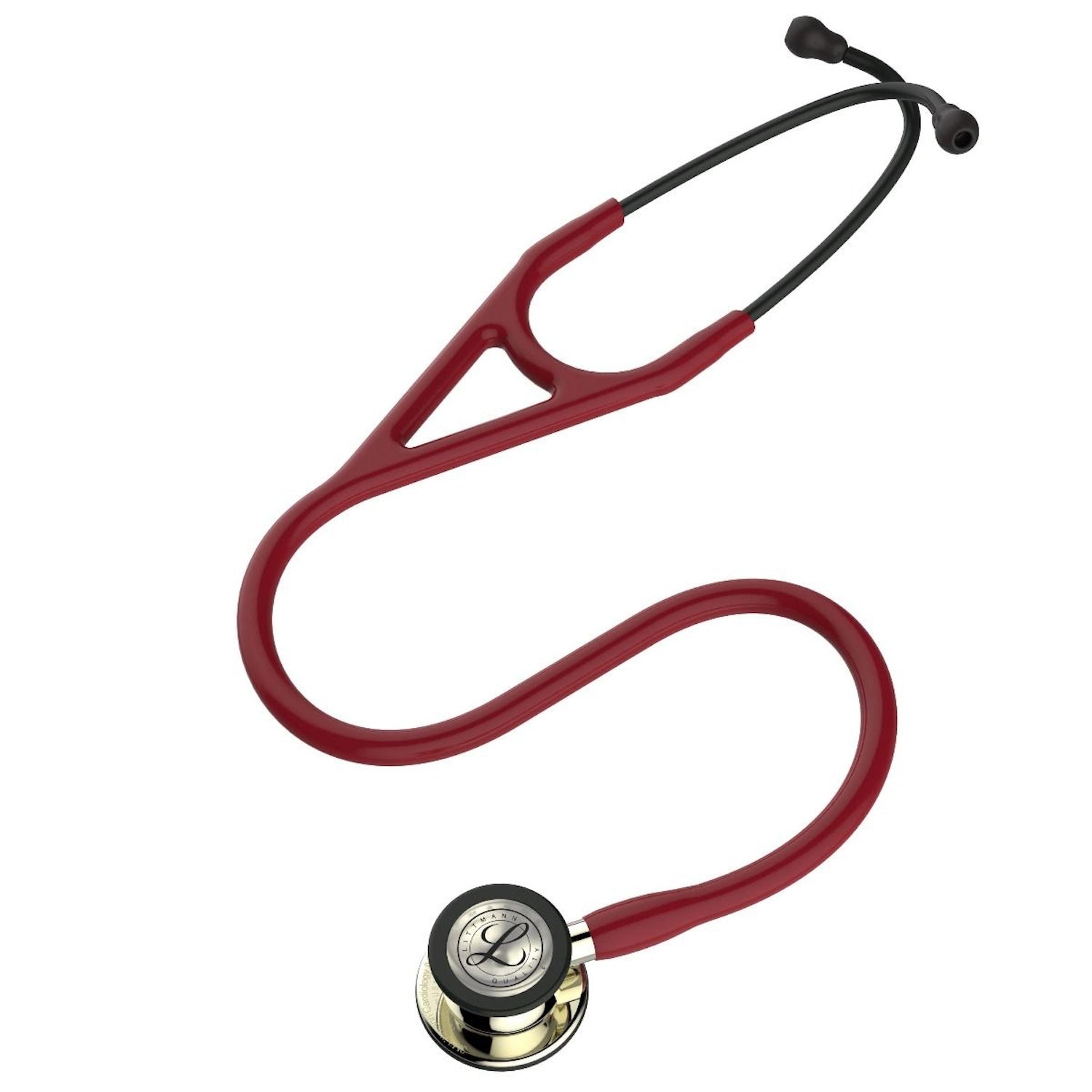 3M Littmann Cardiology IV Stethoscope | Champagne Chestpiece | Champagne Stem | Burgundy Tube (2)