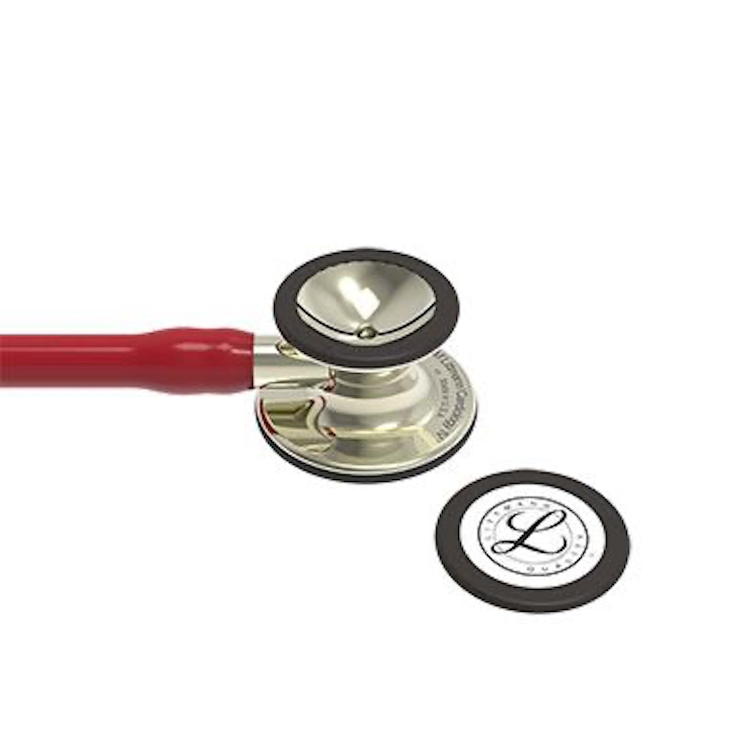 3M Littmann Cardiology IV Stethoscope | Champagne Chestpiece | Champagne Stem | Burgundy Tube (6)