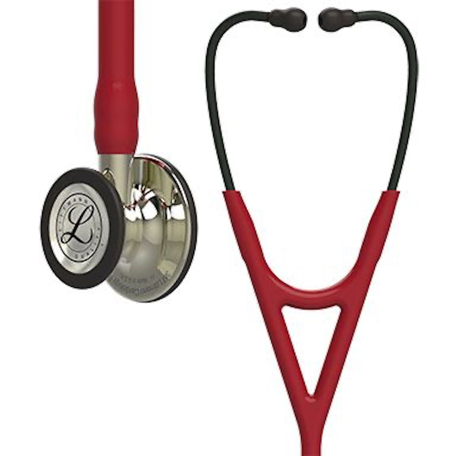 3M Littmann Cardiology IV Stethoscope | Champagne Chestpiece | Champagne Stem | Burgundy Tube