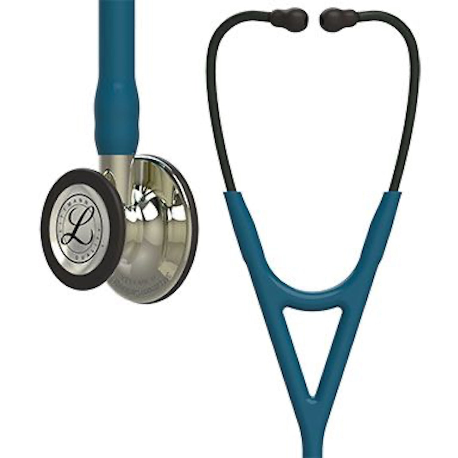 3M Littmann Cardiology IV Stethoscope | Champagne Chestpiece | Caribbean Blue Tube