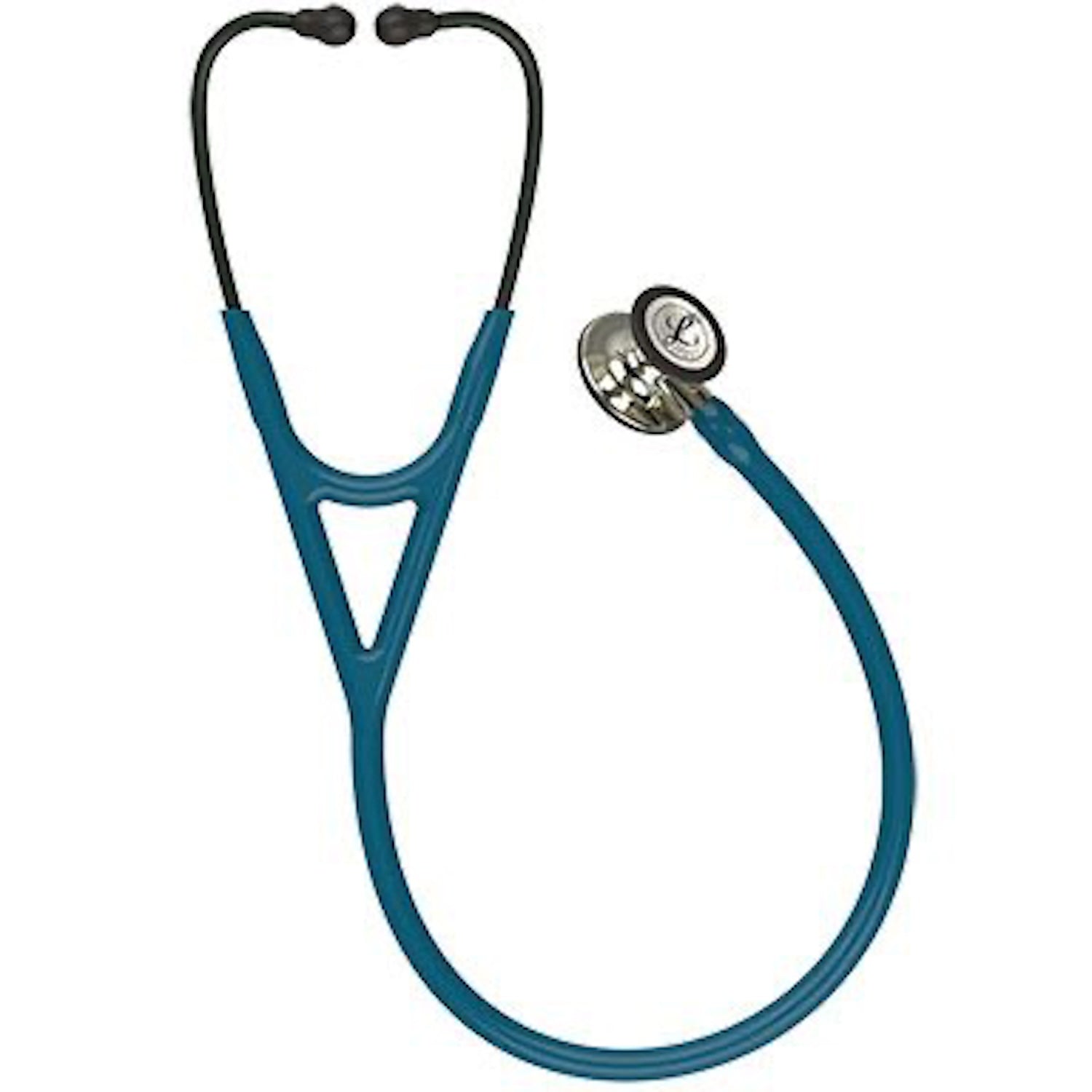 3M Littmann Cardiology IV Stethoscope | Champagne Chestpiece | Caribbean Blue Tube (7)