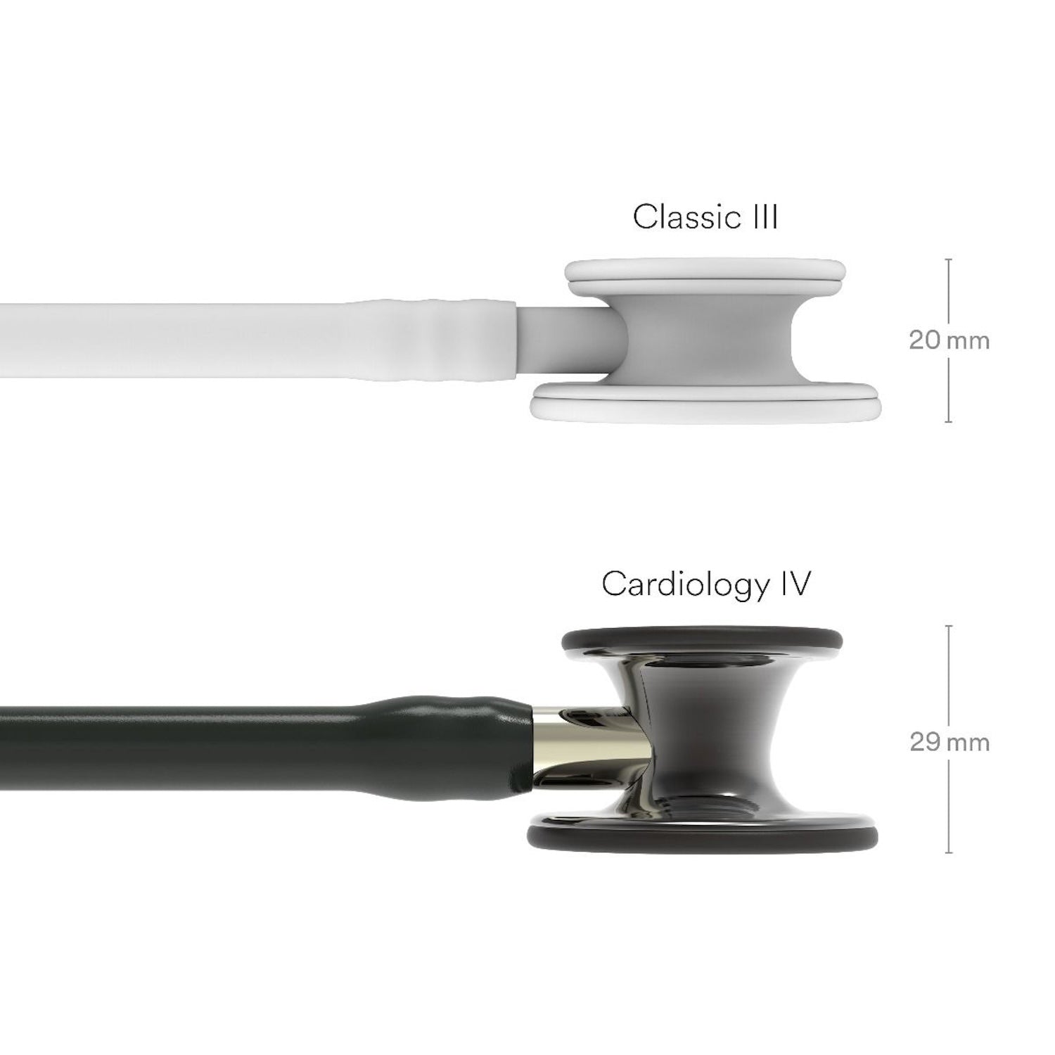 3M Littmann Cardiology IV Stethoscope | High Polish Smoke Edition | Black Tube | Champagne Stem (2)