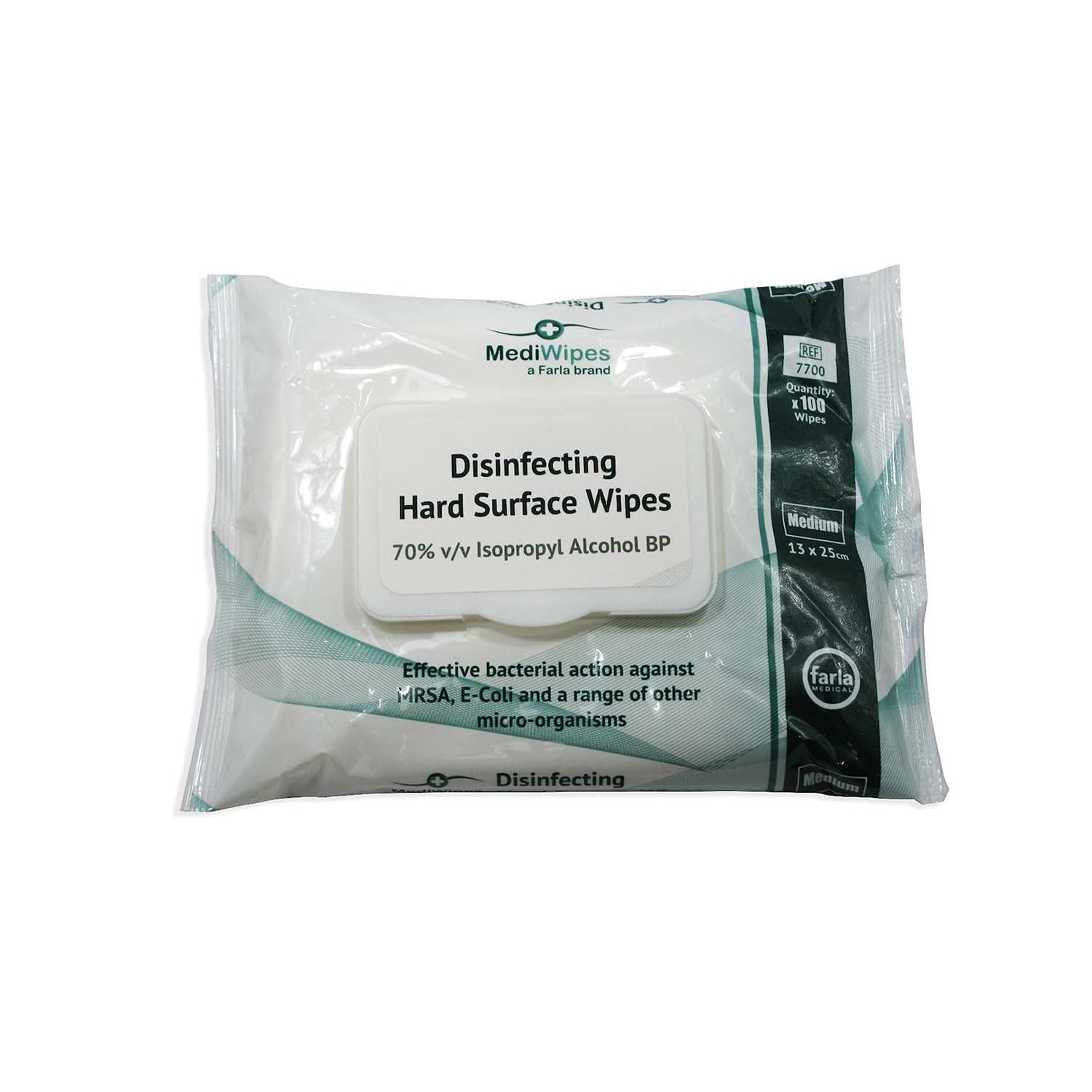 MediWipes Alcohol based Hard Surface Wipes | Medium | Pack of 100