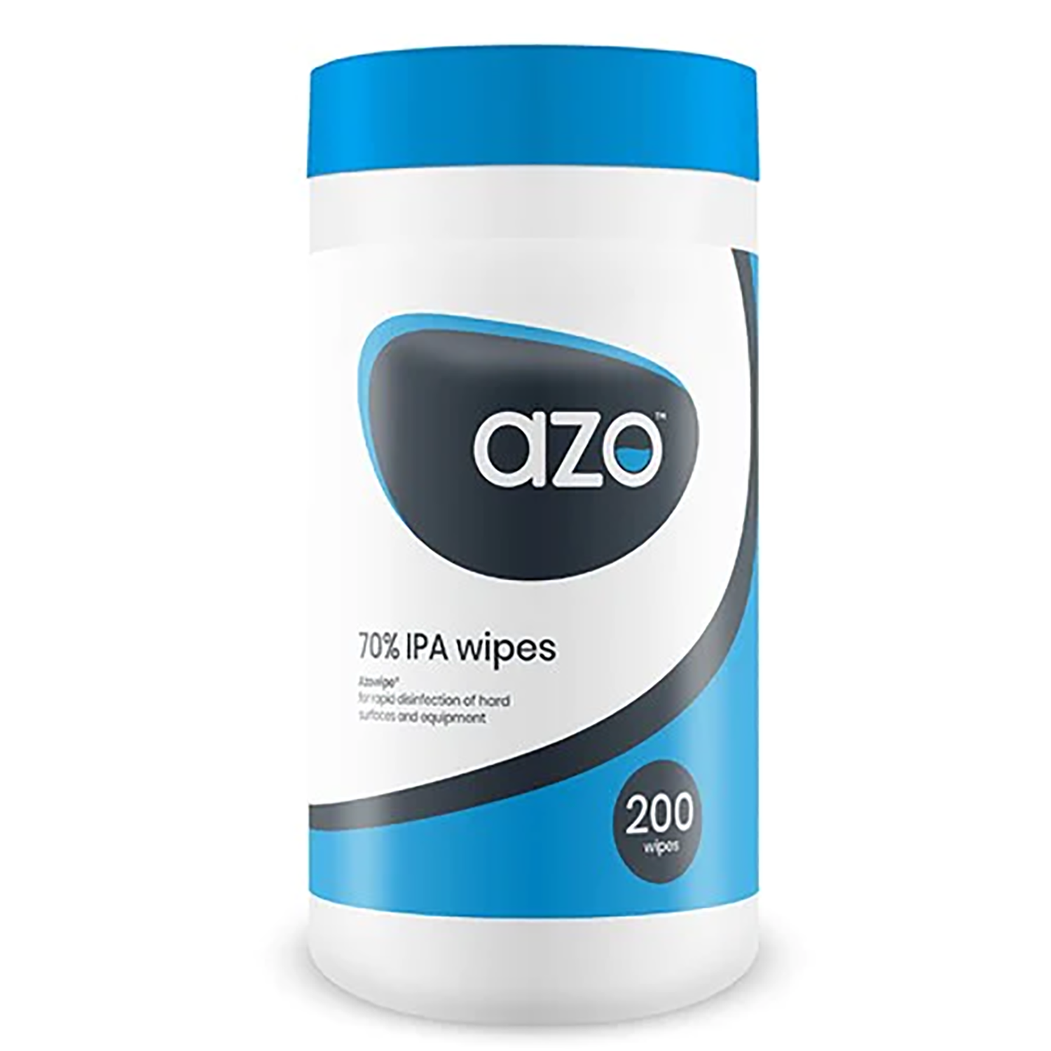 Azo 70% IPA Wipes | Hard Surface Disinfection | Pack of 200 Wipes