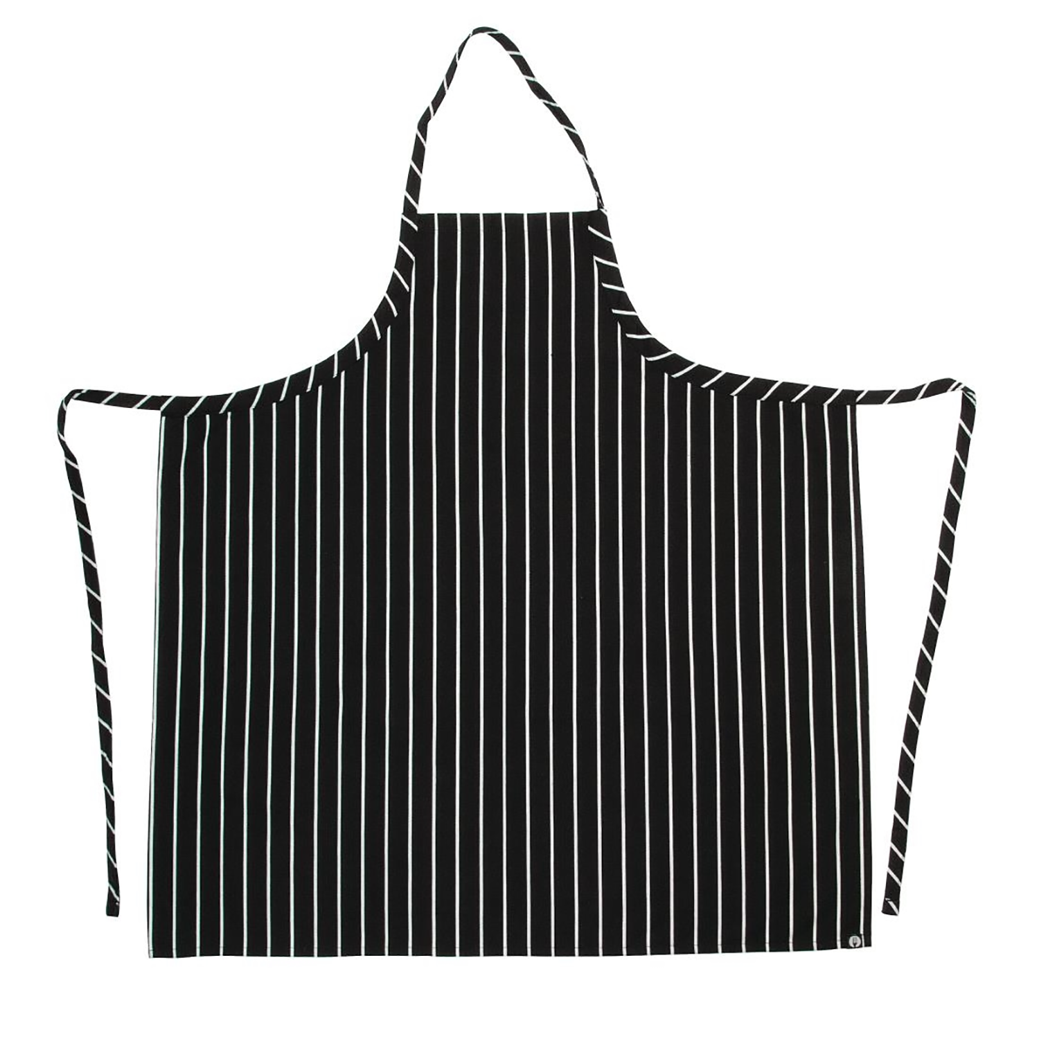 Chef Works Premium Woven Bib Apron | Black and White | Single (5)