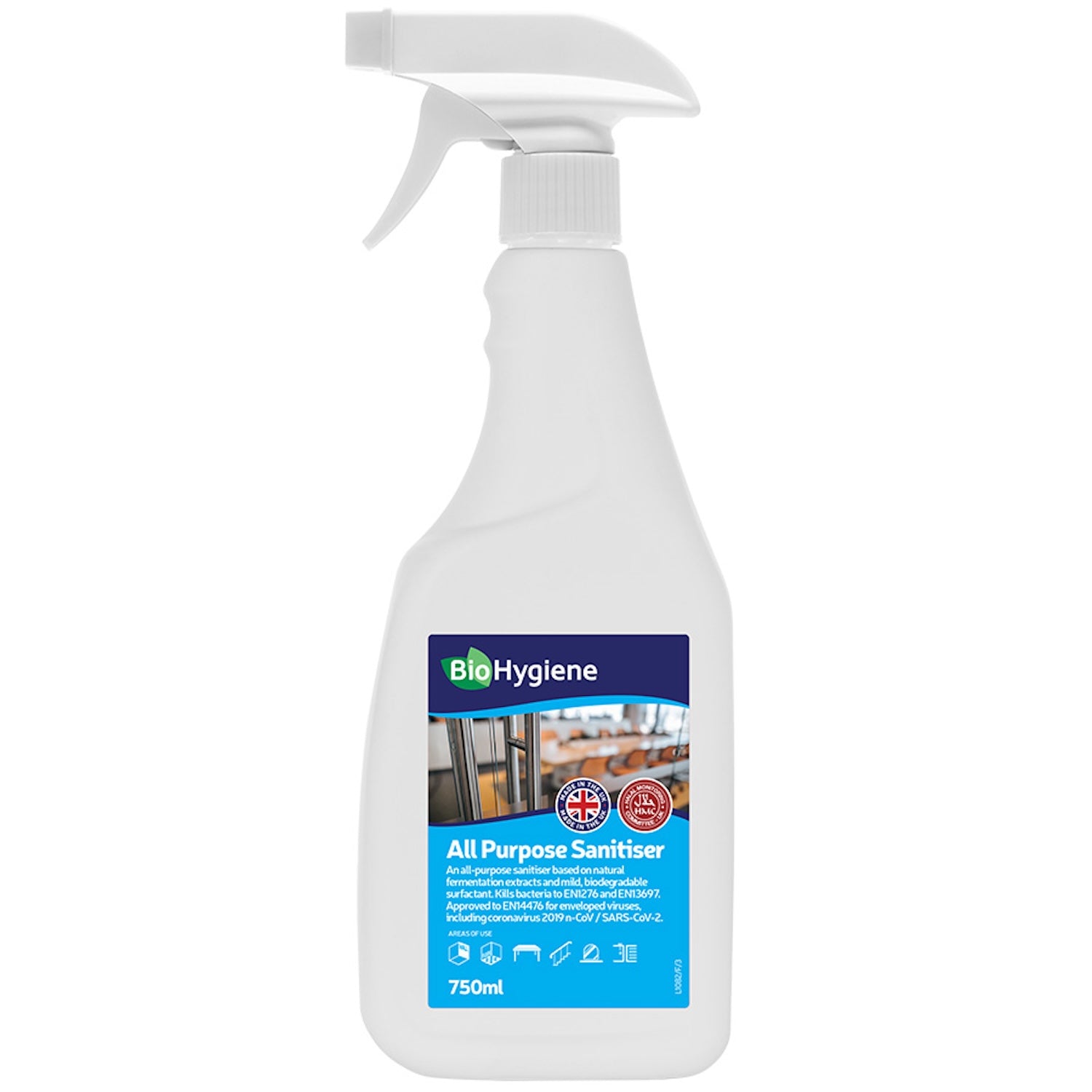 BioHygiene All Purpose Sanitiser Fragranced RTU | 750ml | Single