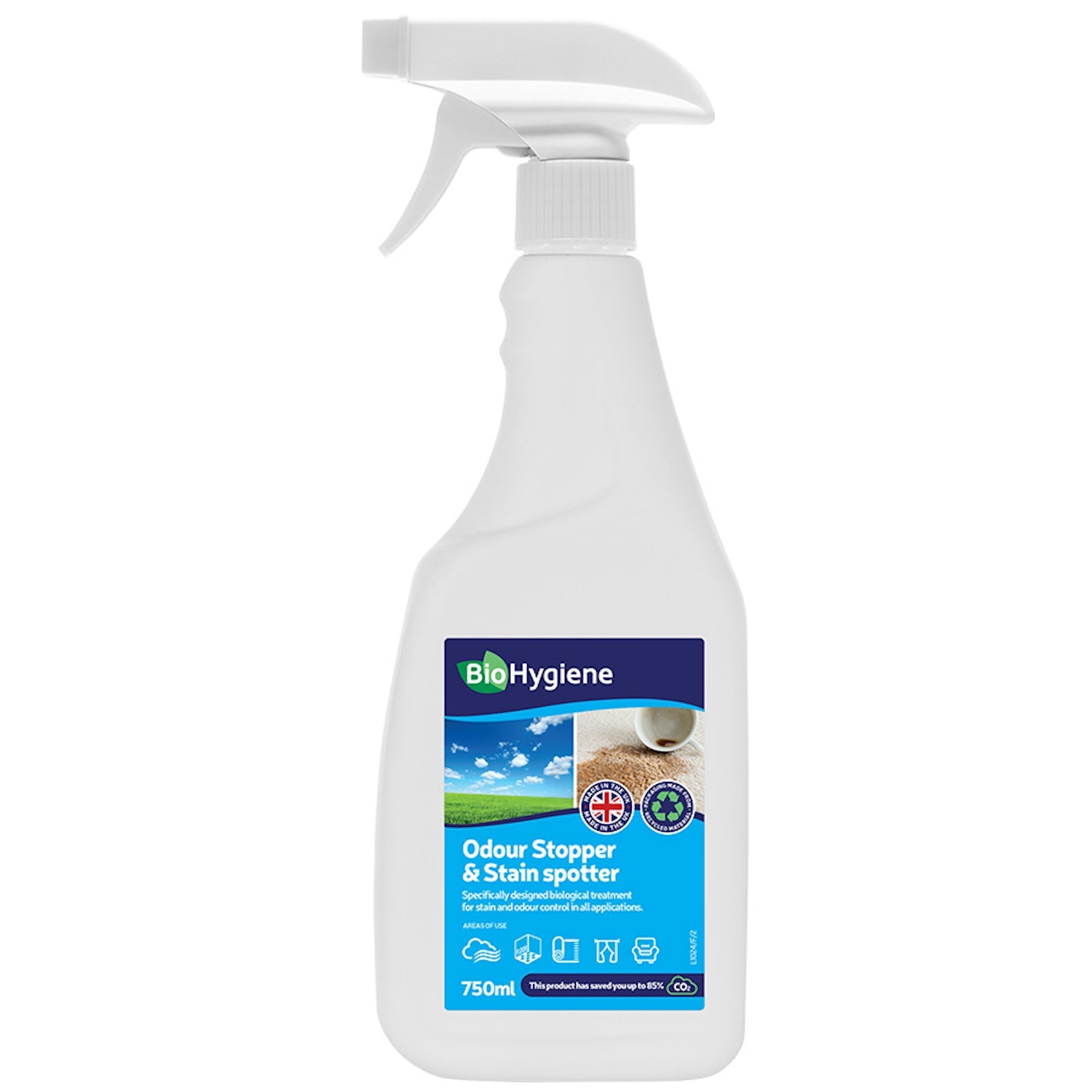 BioHygiene Odour Stopper & Stain Spotter | 750ml | Single