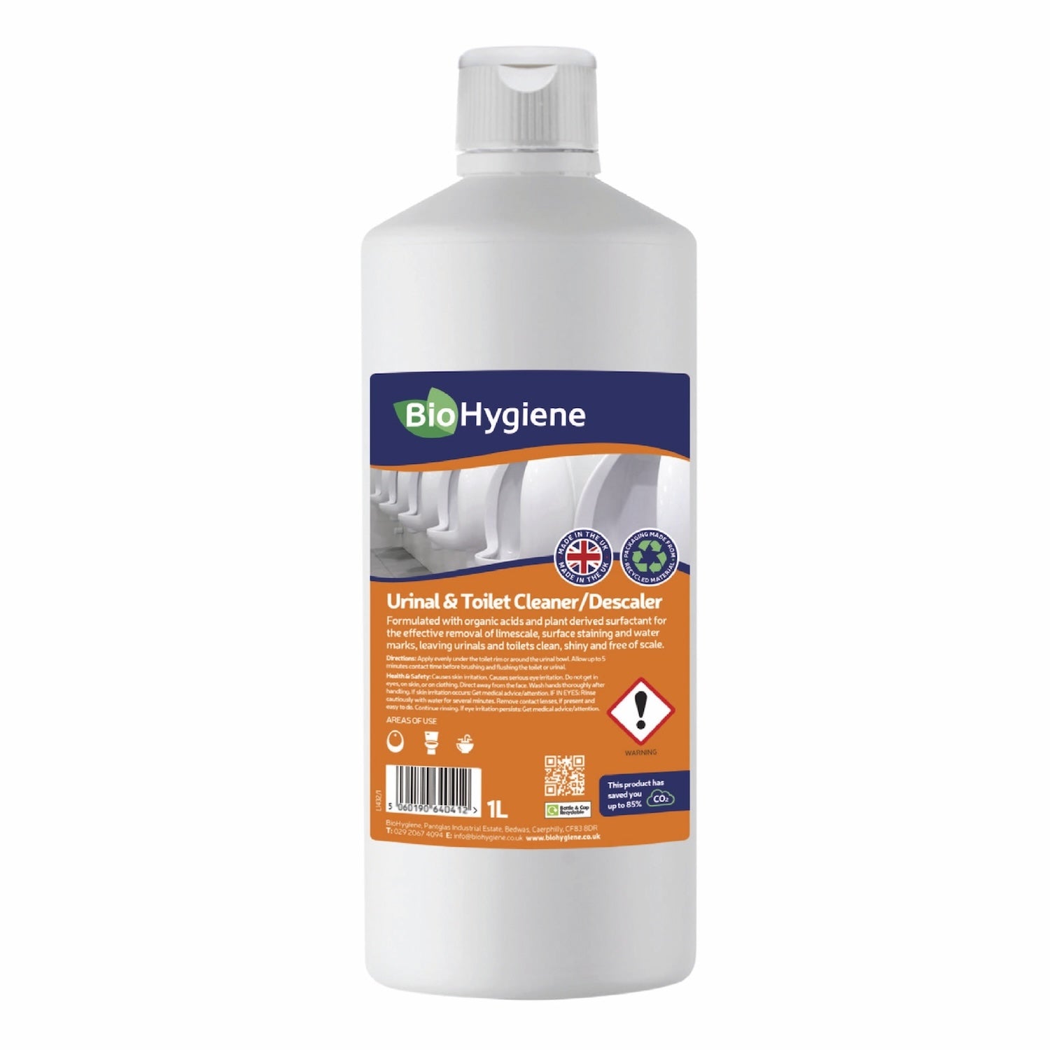 BioHygiene Urinal & Toilet Cleaner / Descaler | 1L | Single