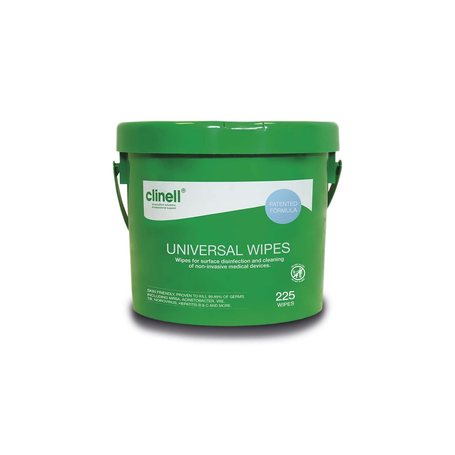 Clinell Universal Sanitising Wipes | Bucket of 225 (1)