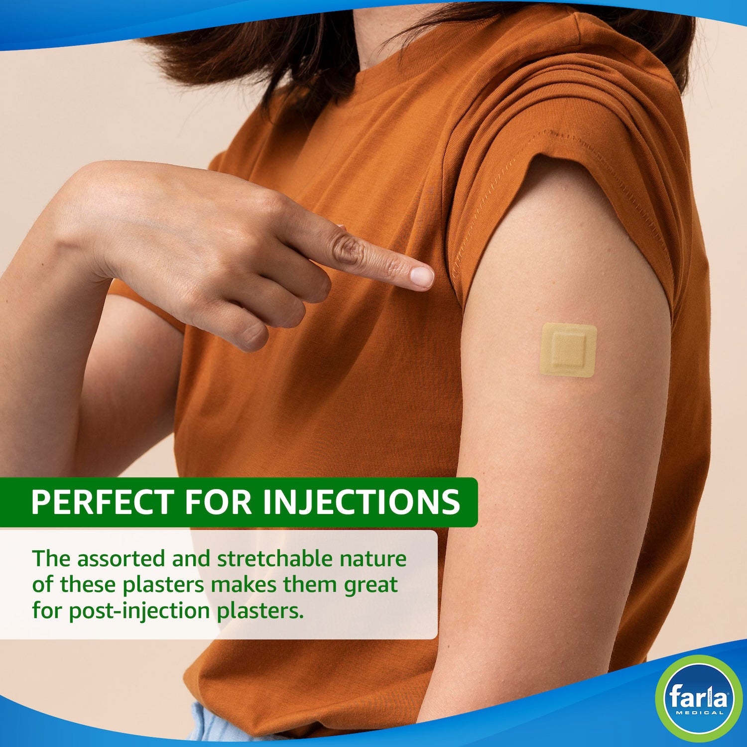 MediRange Assorted Plasters | Stretch Fabric | Pack of 100 (3)
