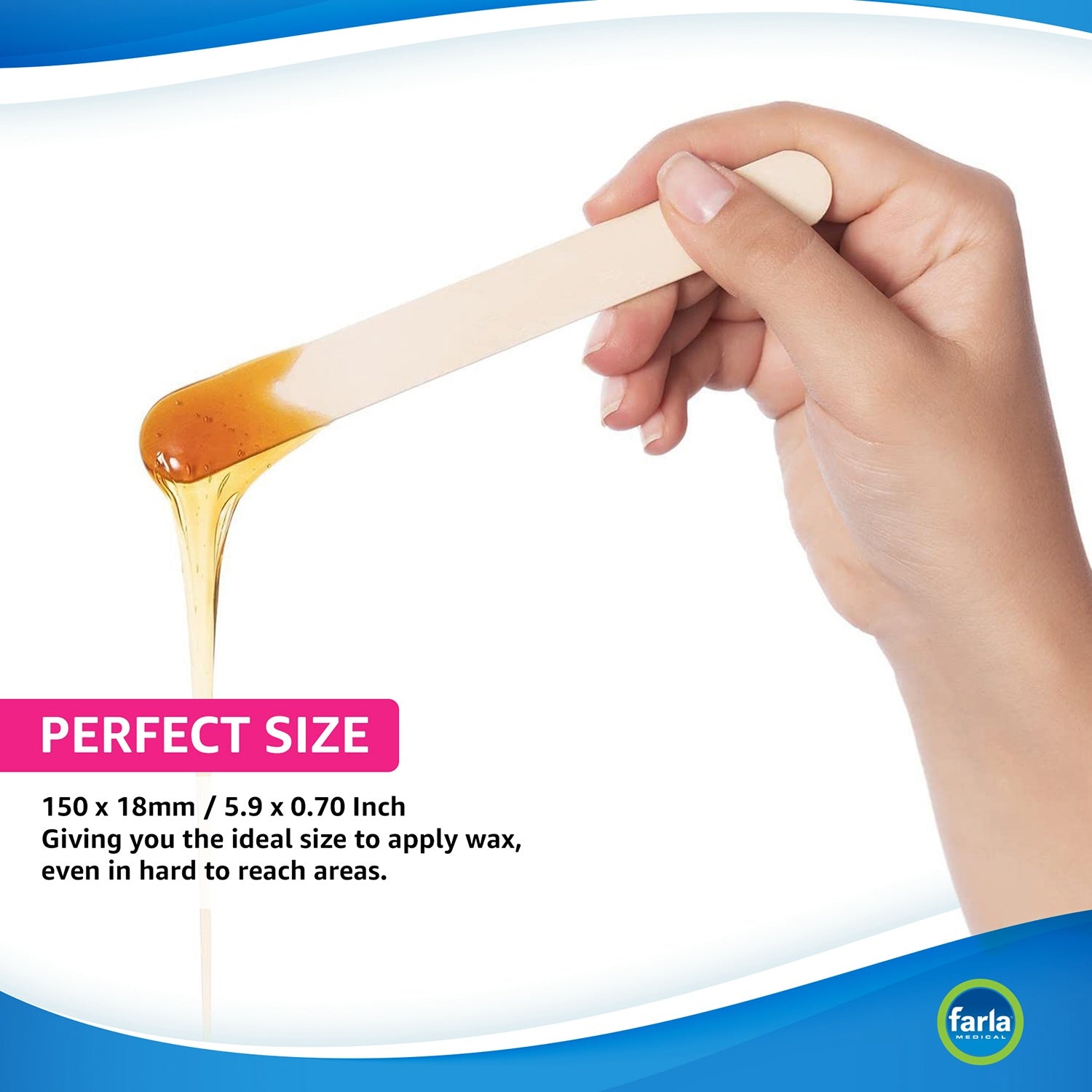 Madamn Professional Wax Spatulas | Pack of 100 (6)