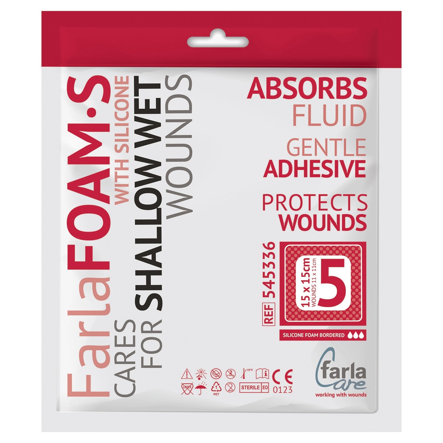 FarlaFOAM S Silicone Foam (Bordered) | 15 x 15cm | Pack of 5