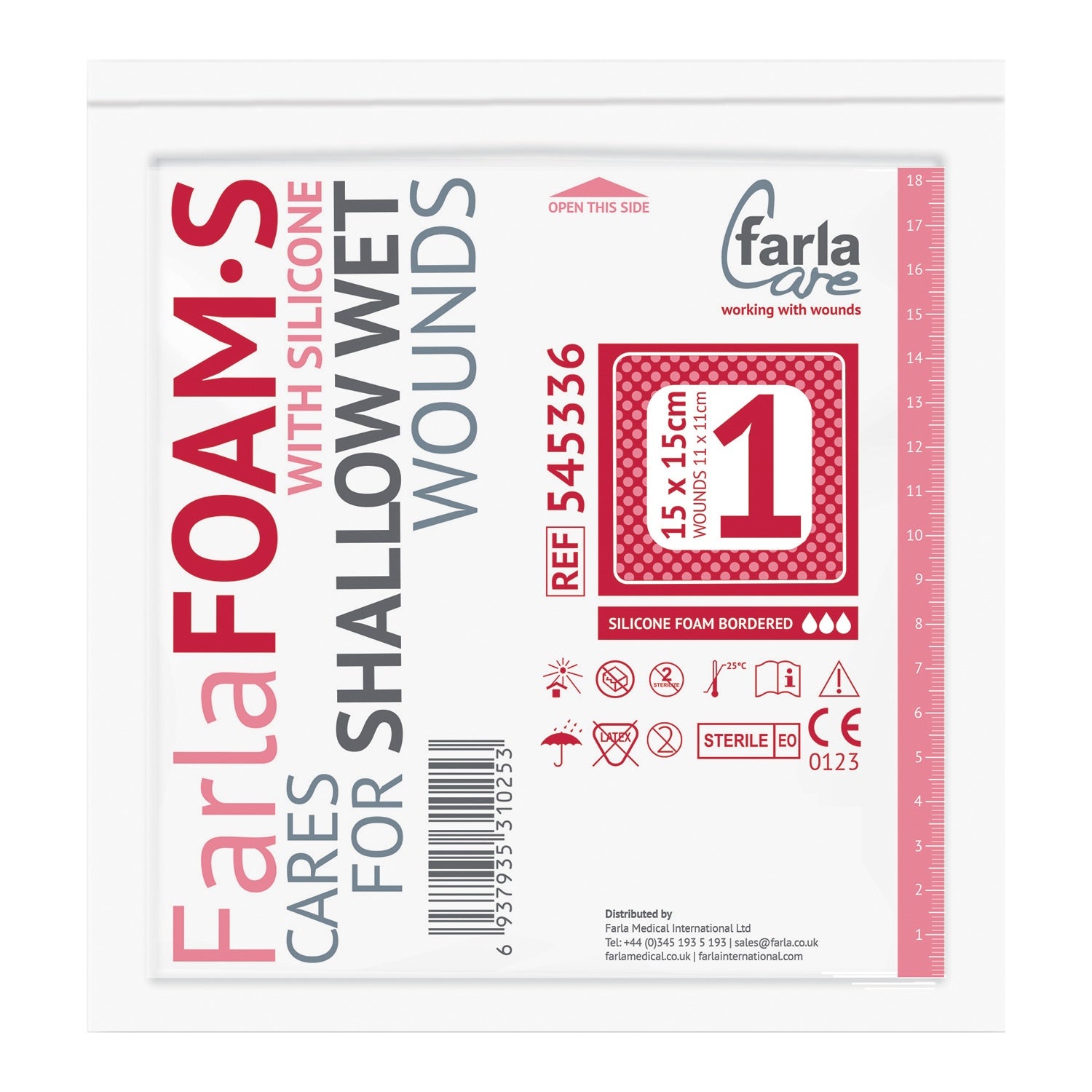 FarlaFOAM S Silicone Foam (Bordered) | 15 x 15cm | Pack of 5 (2)