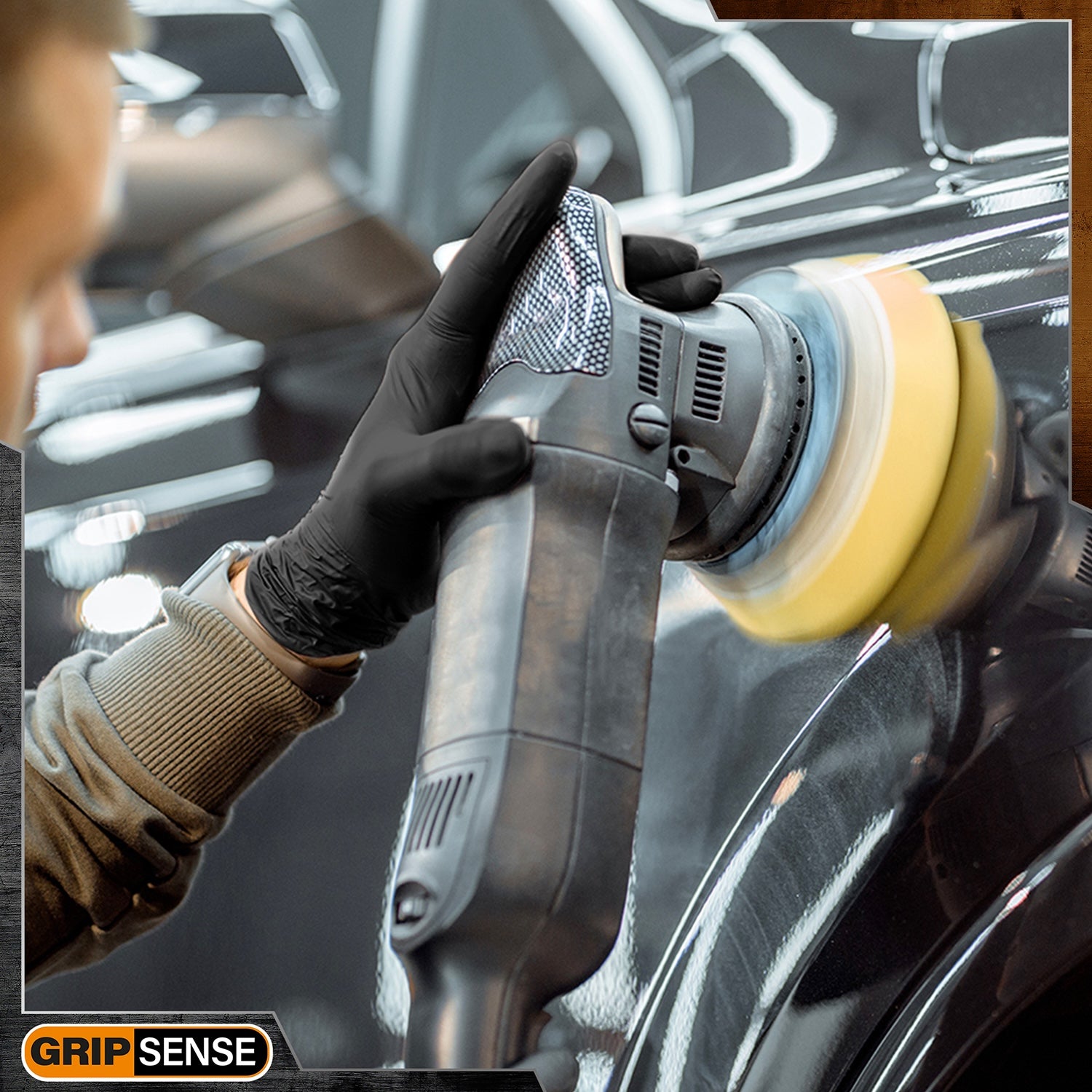 GripSense Orange Gloves | Pack of 50 Pieces (9)