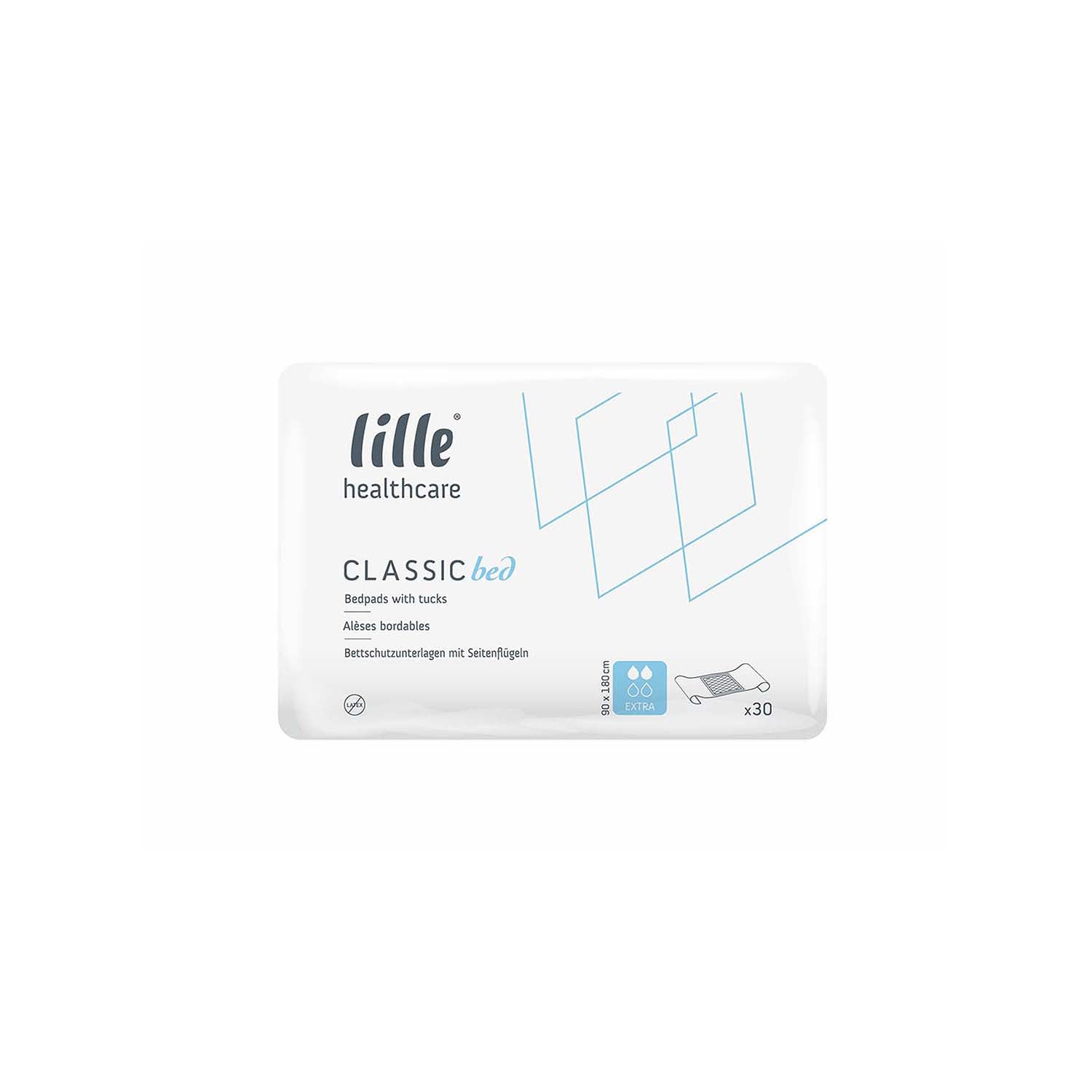 Lille Classic Bed Extra | 180 x 90cm with tucks | Case of 3 (1)