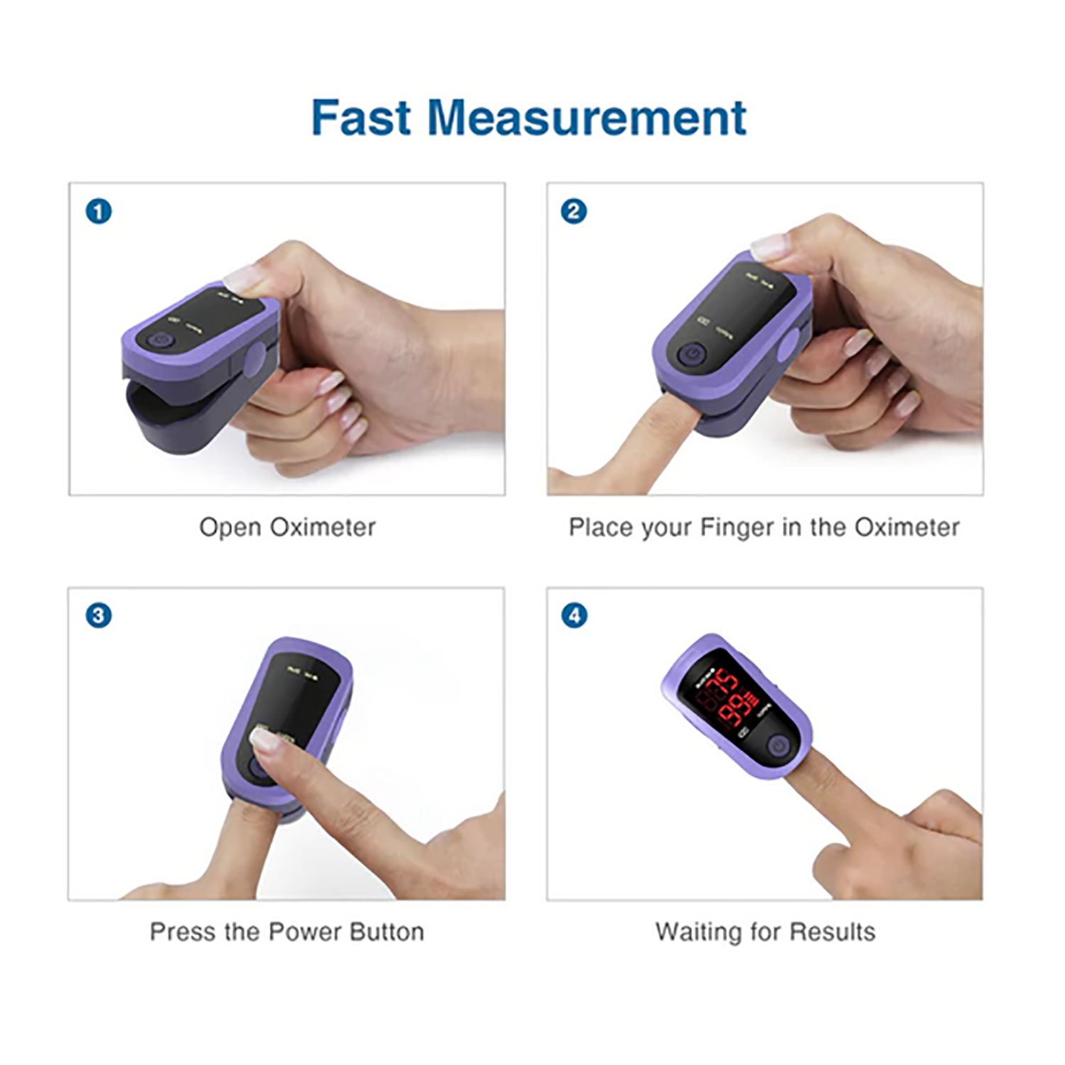 ChoiceMMed LED Digital Finger Pulse Oximeter Blood Oxygen Saturation SPO2 Heart Rate Monitor Tonometer (3)